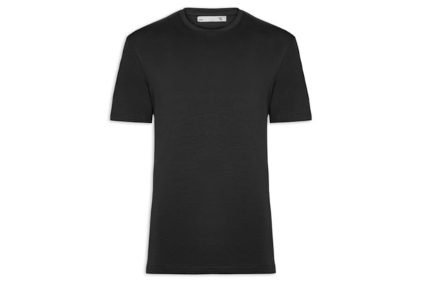 Camiseta Masculina Supima Manga Curta Gola Careca - Preto