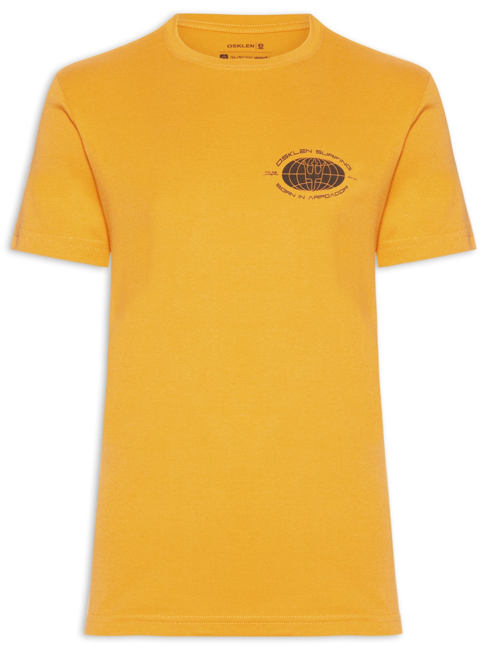Camiseta Masculina Surfing Globe Amarelo Osklen