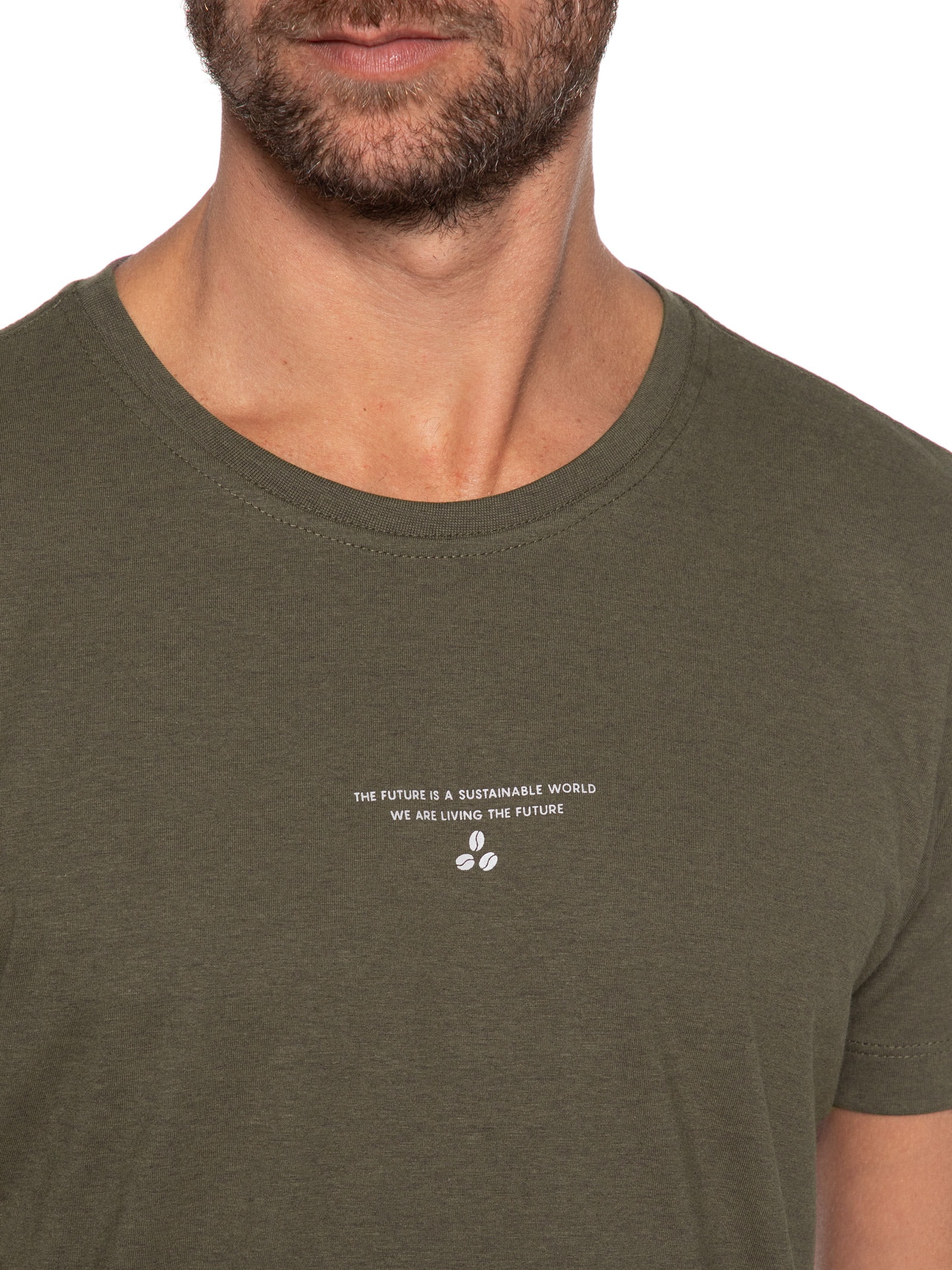 Camiseta Masculina Sustanable World Marrom Urbô