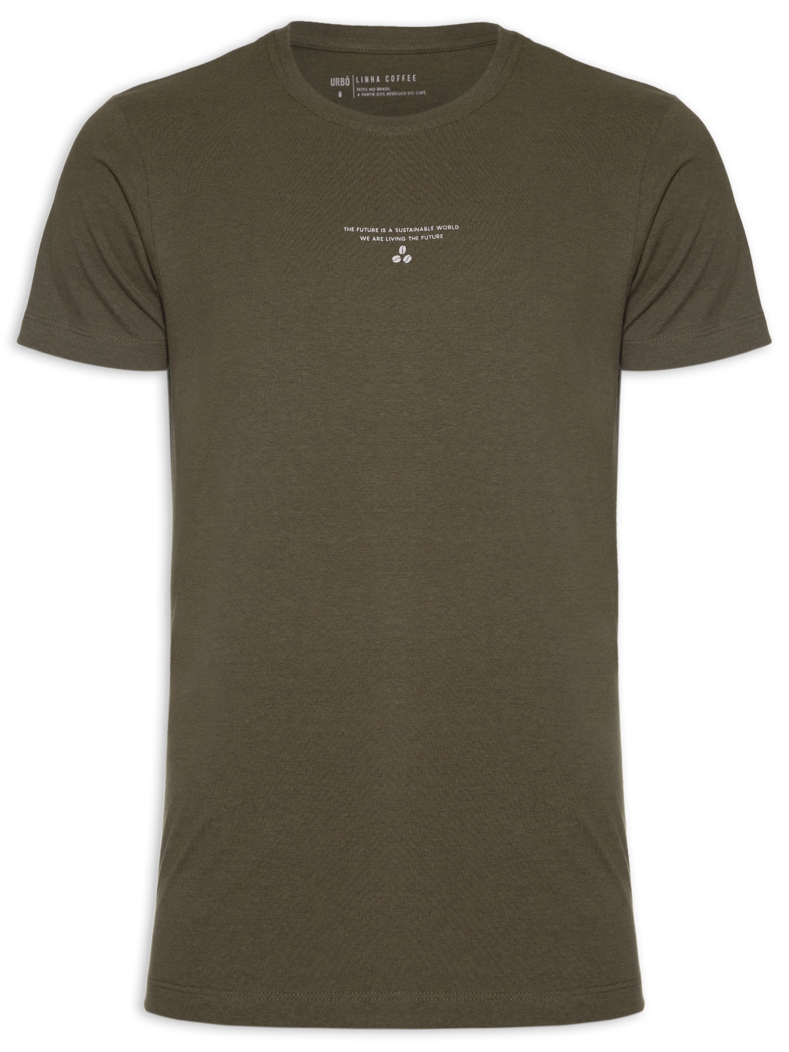 Camiseta Masculina Sustanable World Marrom Urbô