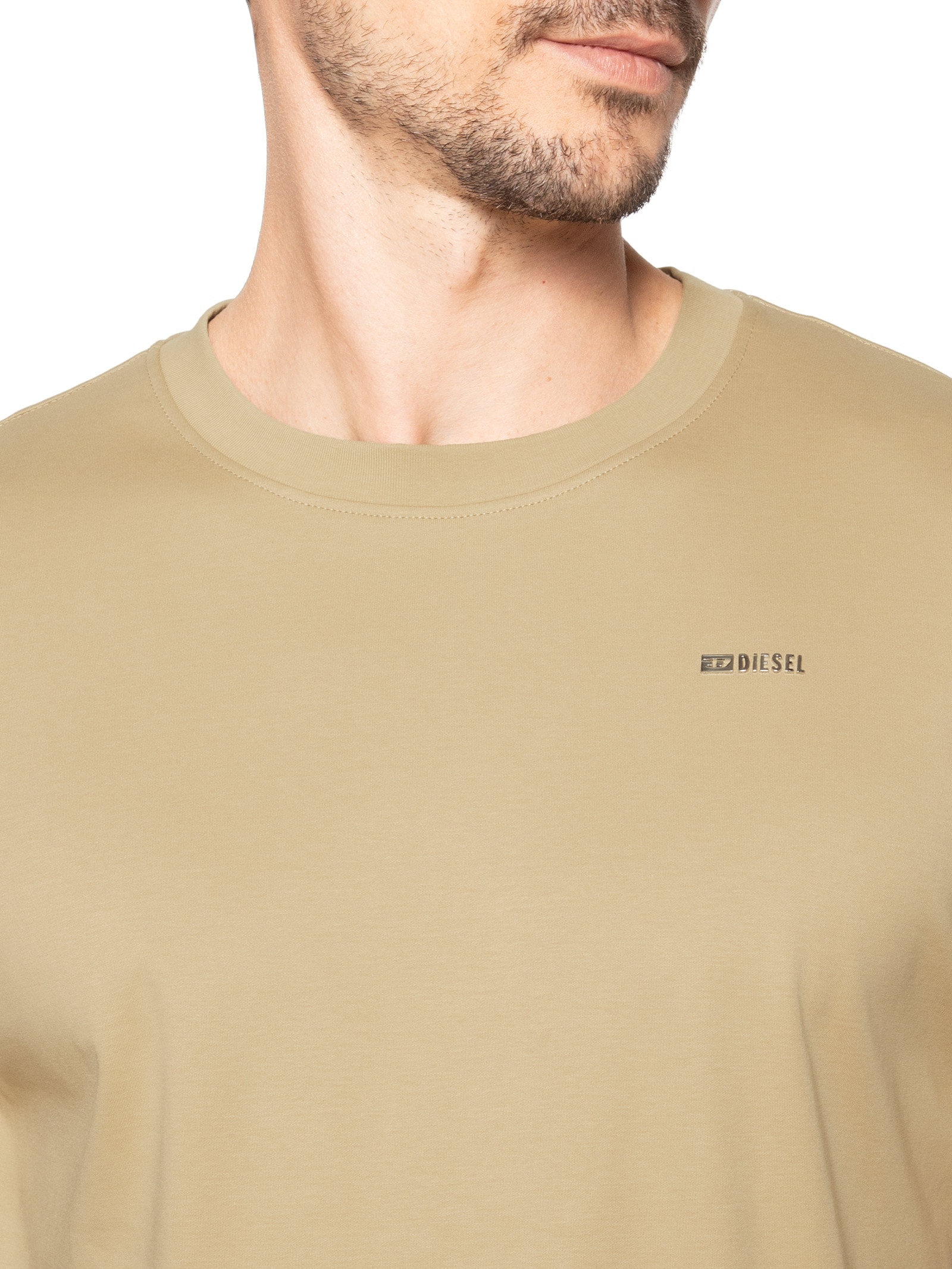 Camiseta Masculina T-Adjust-Met Bege Diesel