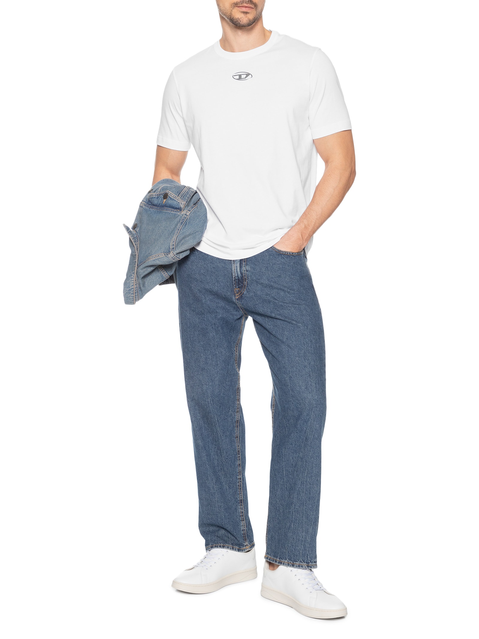 Camiseta Masculina T-Adjust-Od Branco Diesel