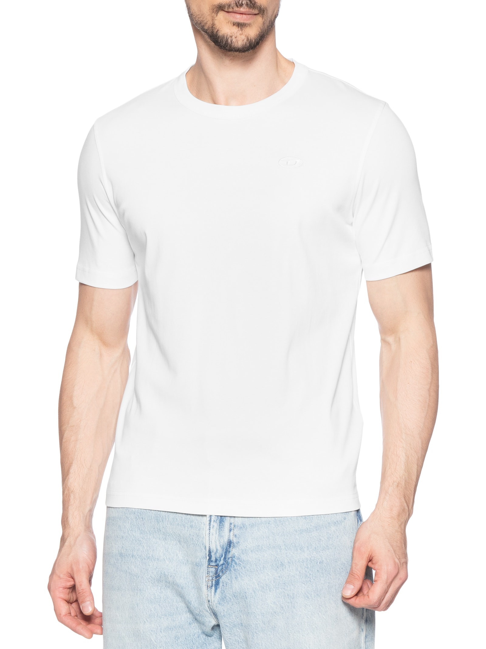 Camiseta Masculina T-Adjust-Slits-R17 Maglietta Branco Diesel