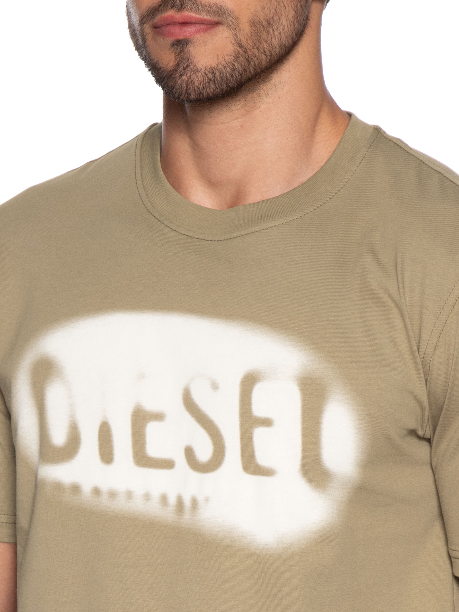 Camiseta Masculina T-Adjust-V2 Bege Diesel