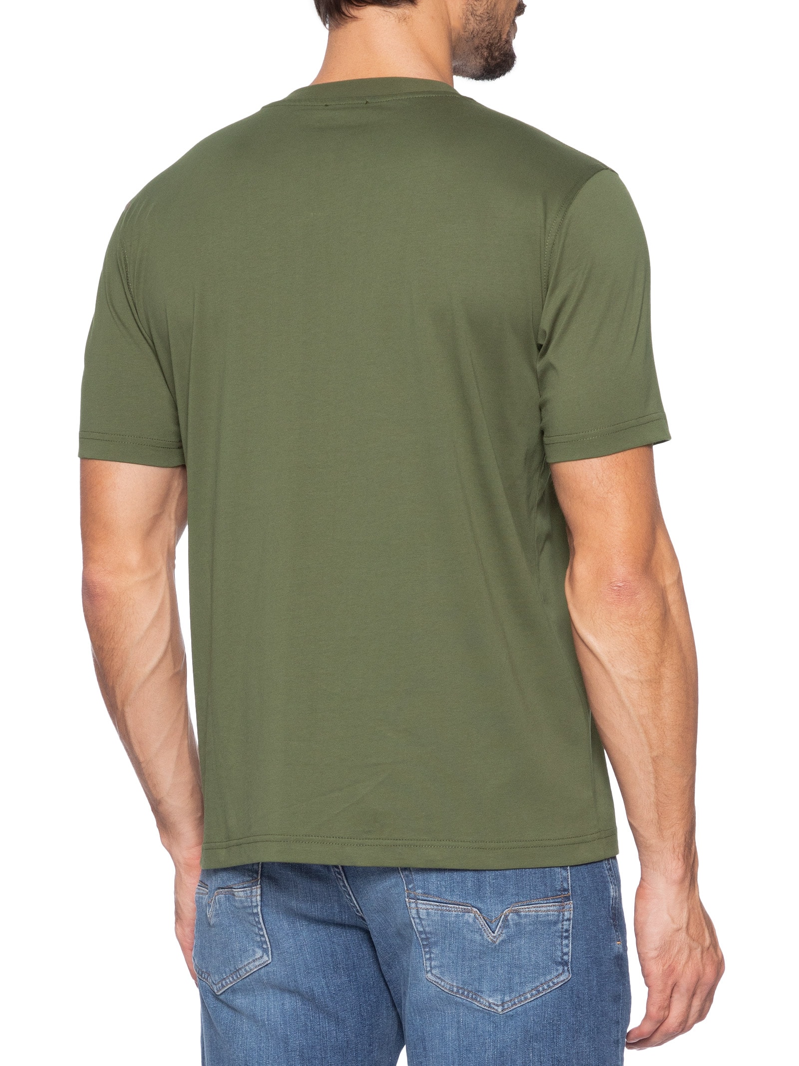 Camiseta Masculina T-Adjust-V6 Verde Diesel