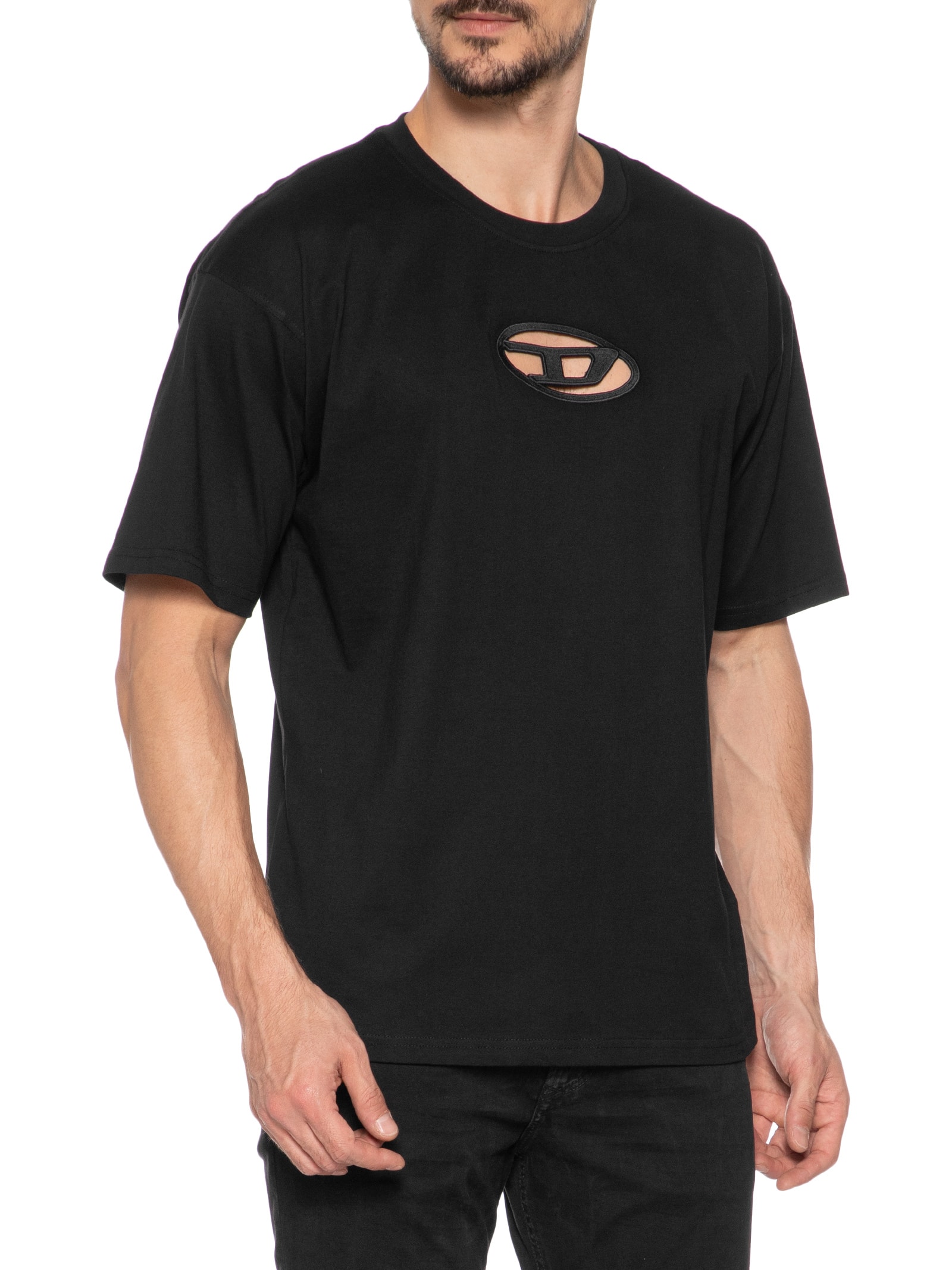 Diesel - Camiseta Masculina T-Box Od Maglietta - Preto