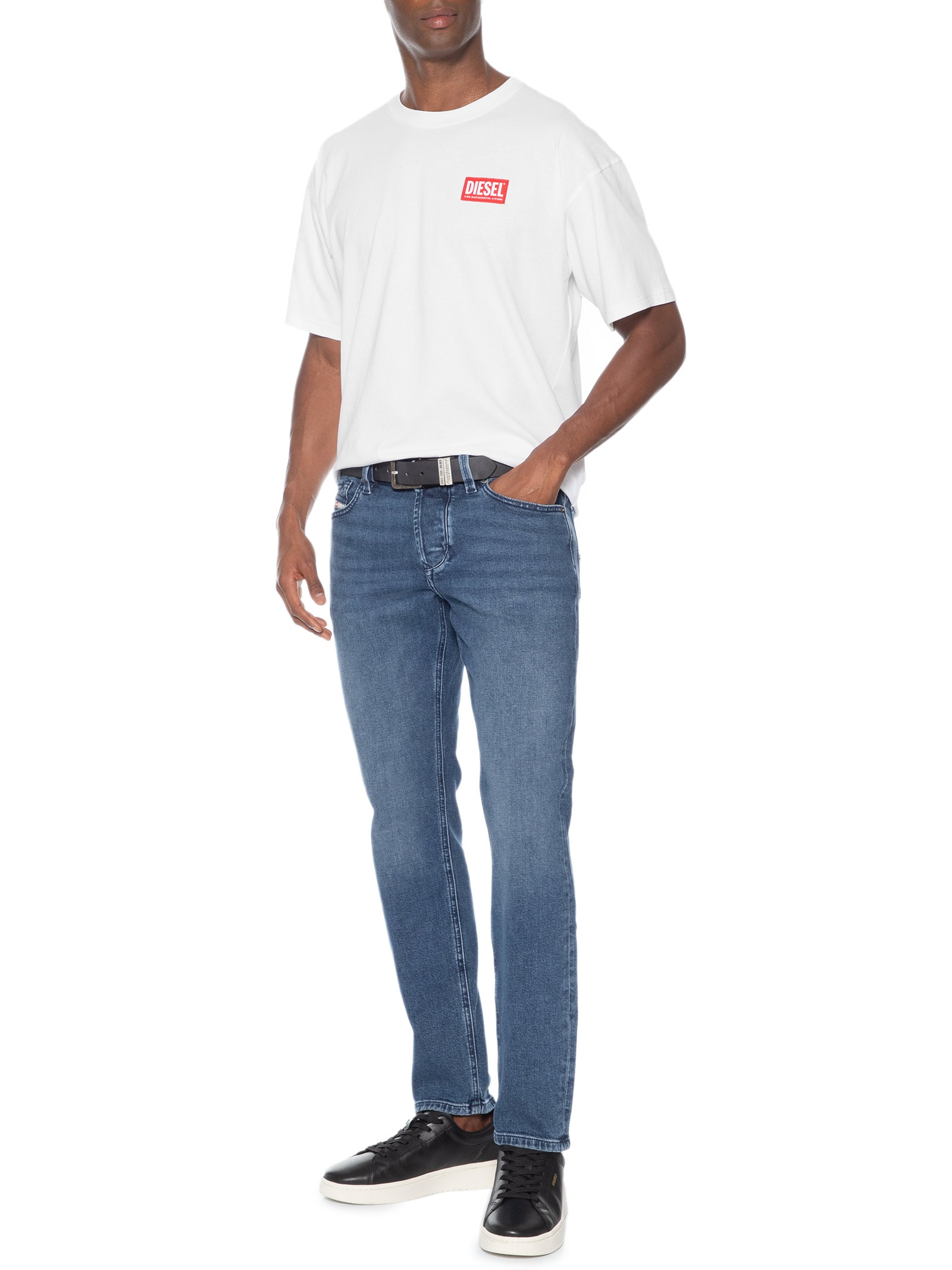 Camiseta Masculina T-Boxt-Lab Branco Diesel