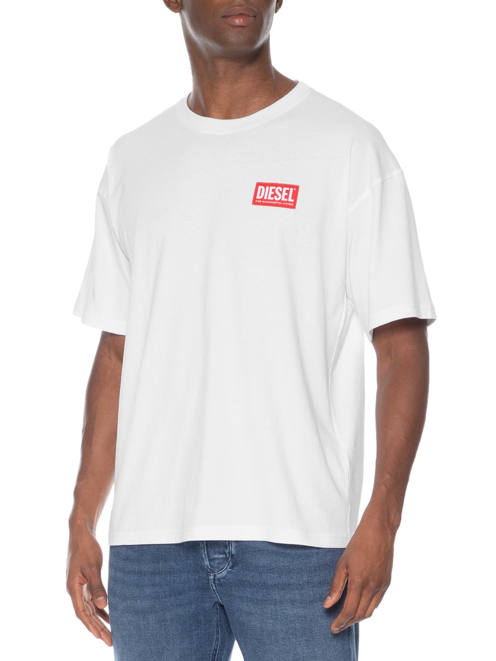 Camiseta Masculina T-Boxt-Lab Branco Diesel