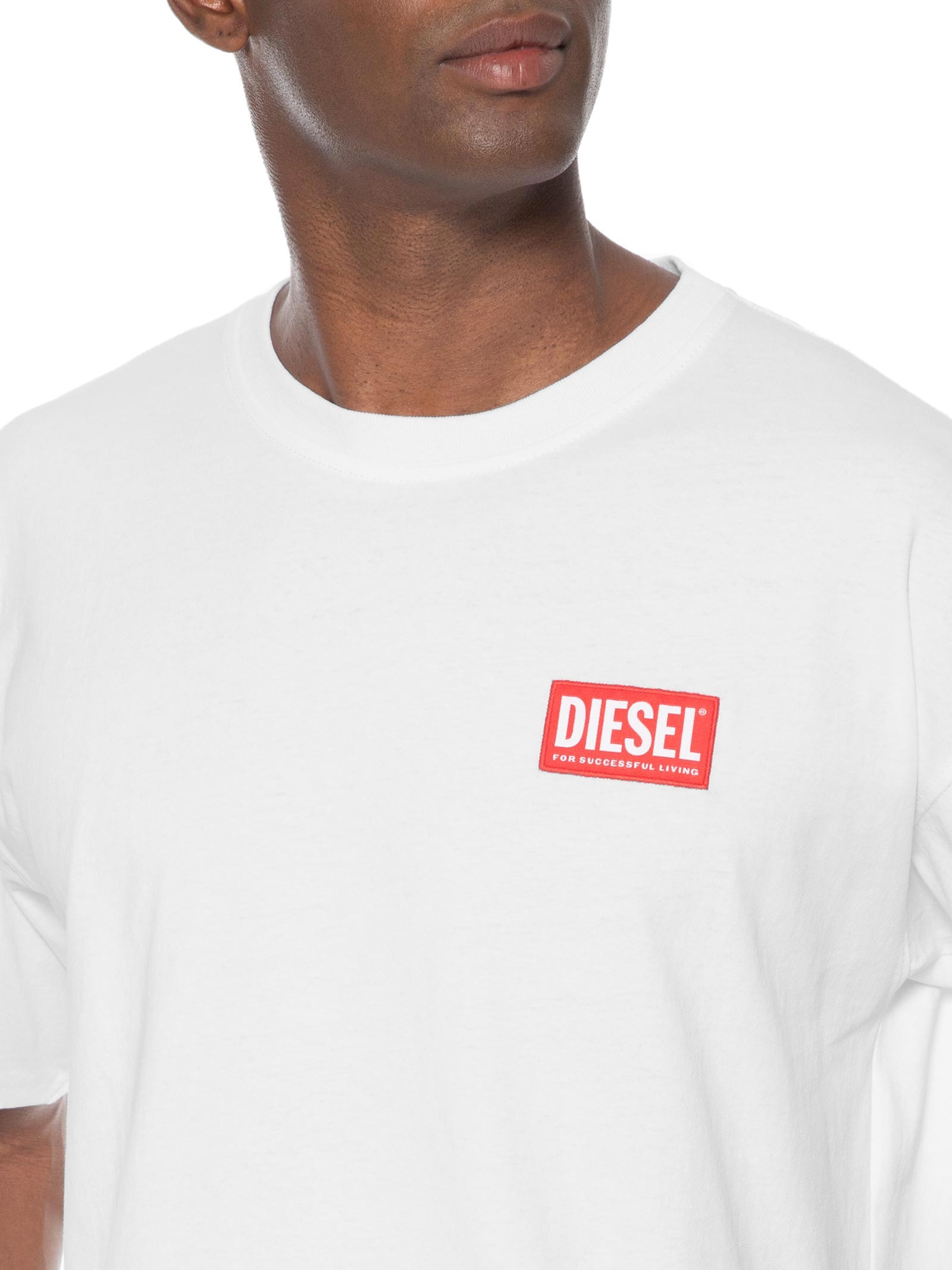 Camiseta Masculina T-Boxt-Lab Branco Diesel
