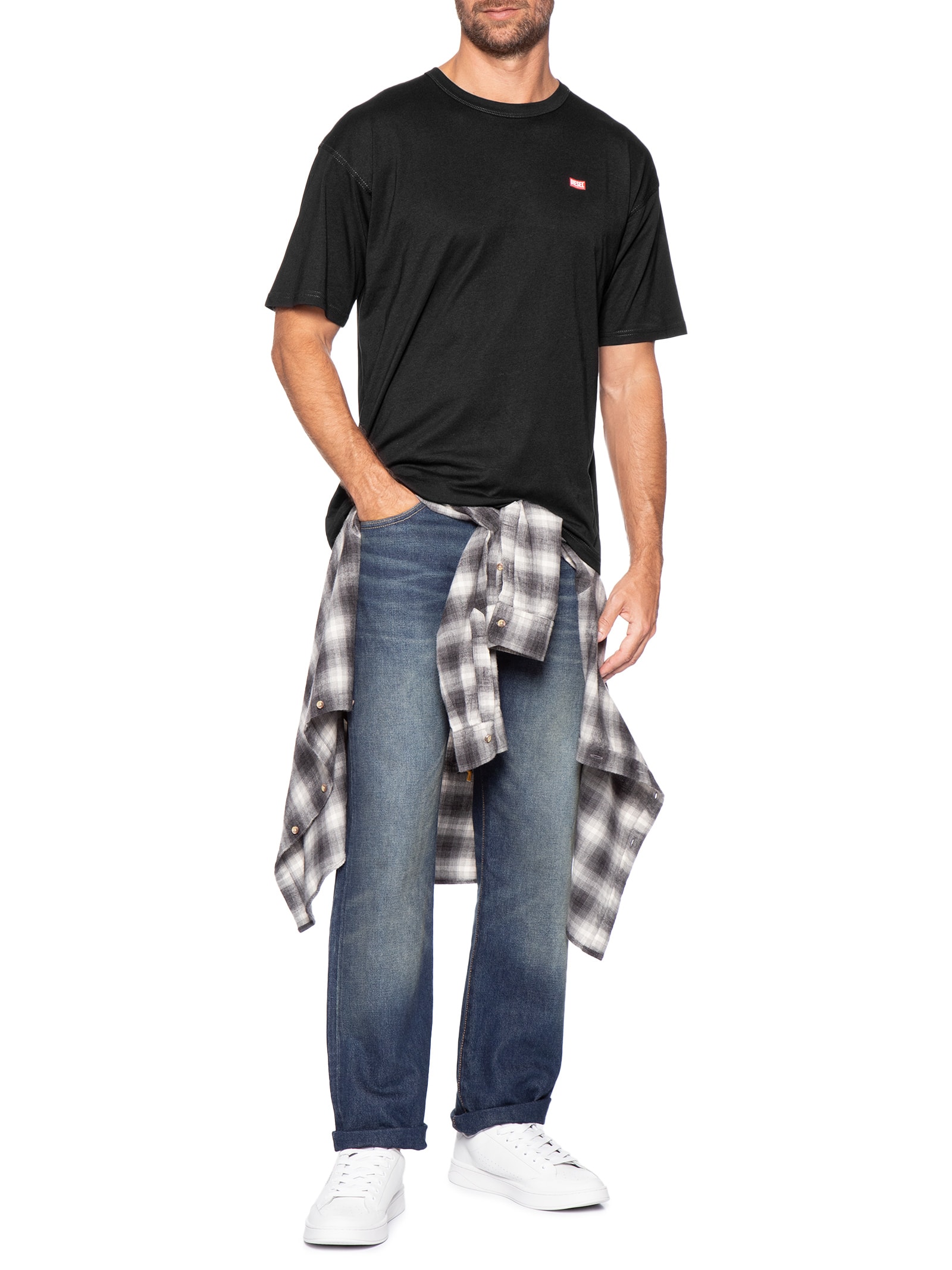 Camiseta Masculina T-Boxt-R30 Maglietta Preto Diesel