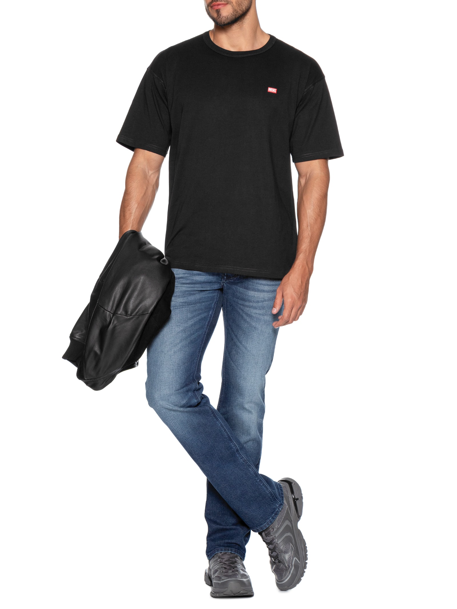 Camiseta Masculina T-Boxt-R30 Maglietta Preto Diesel