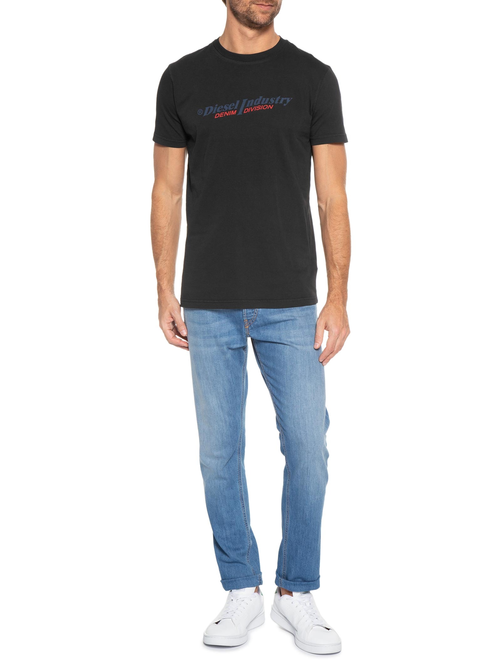 Camiseta Masculina T-diegor-ind Preto Diesel
