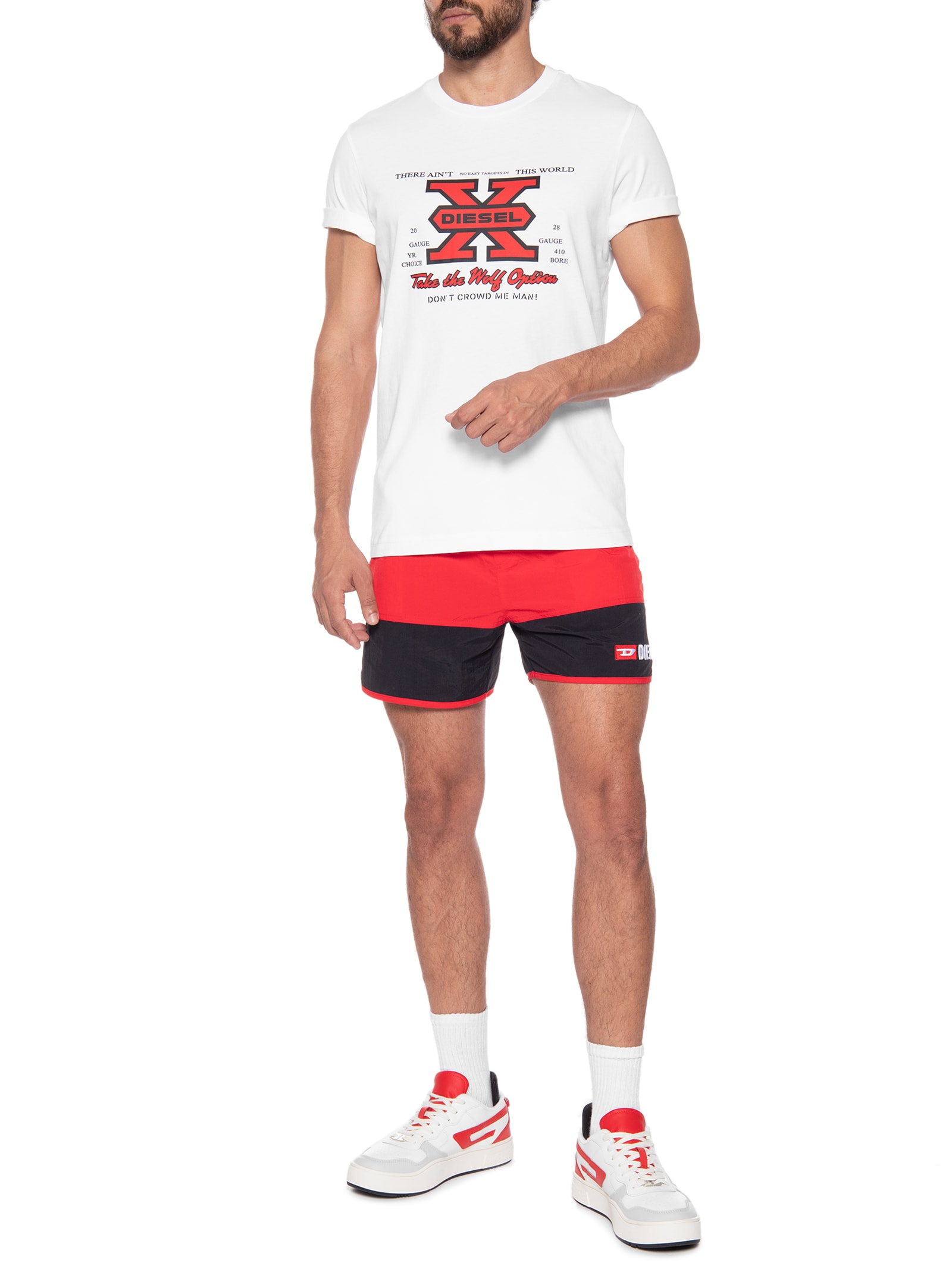 Camiseta Masculina T-diegor-k48 Branco Diesel