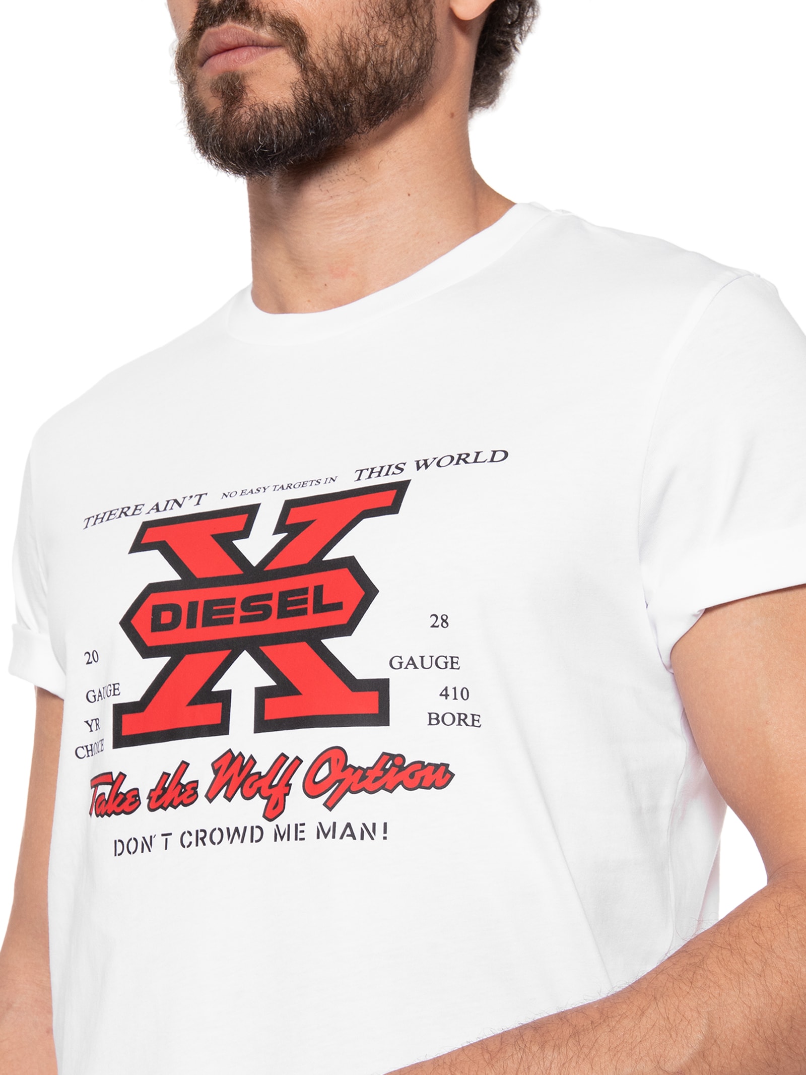 Camiseta Masculina T-diegor-k48 Branco Diesel