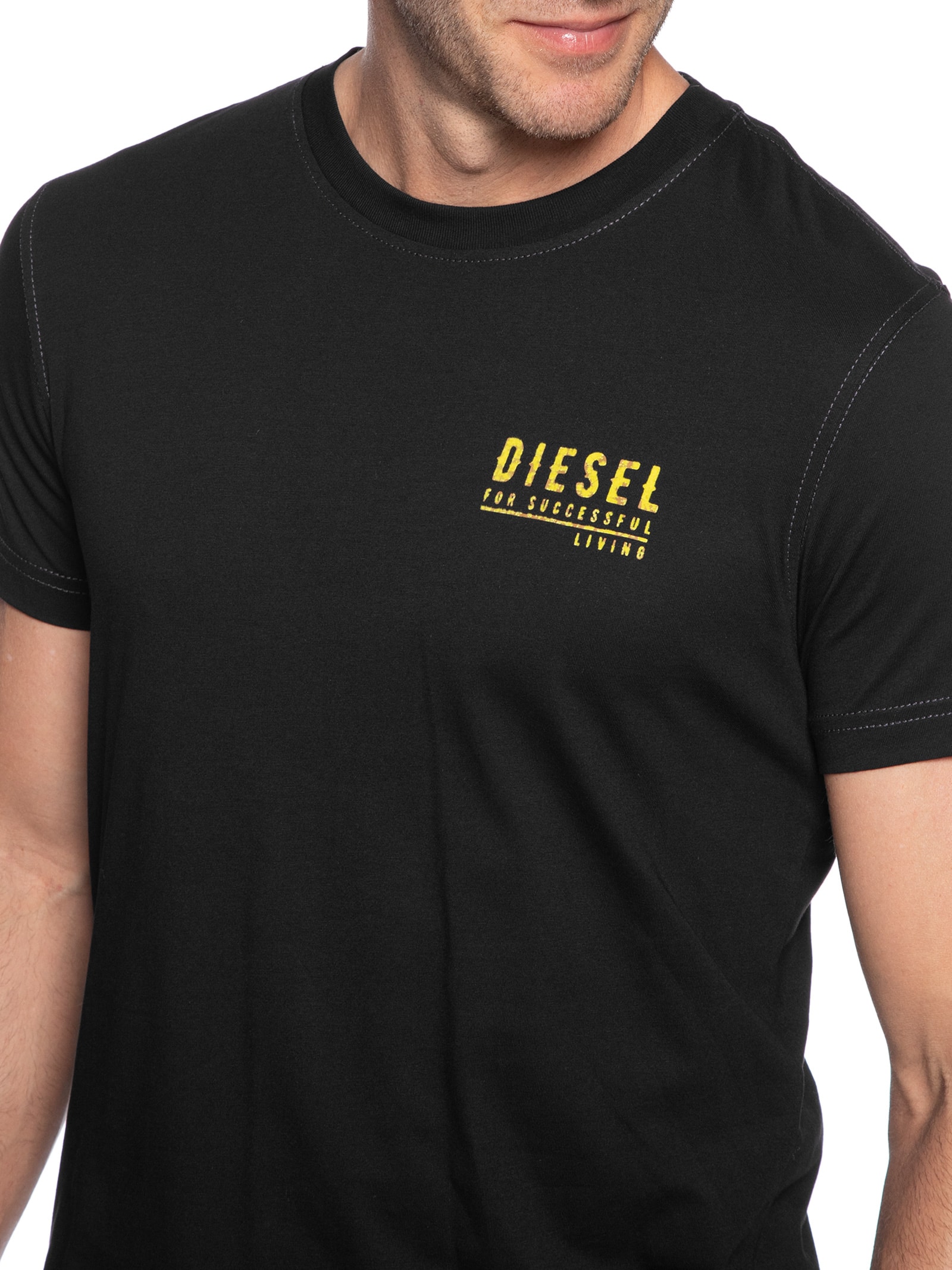 Diesel - Camiseta Masculina T Diegor k72 - Preto