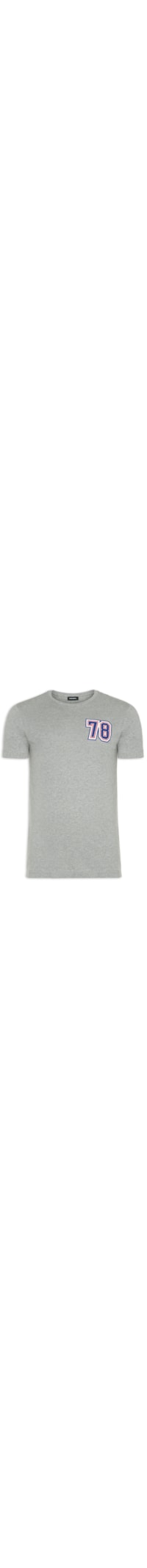 Camiseta Masculina T-diegos-k27 Maglietta - Cinza