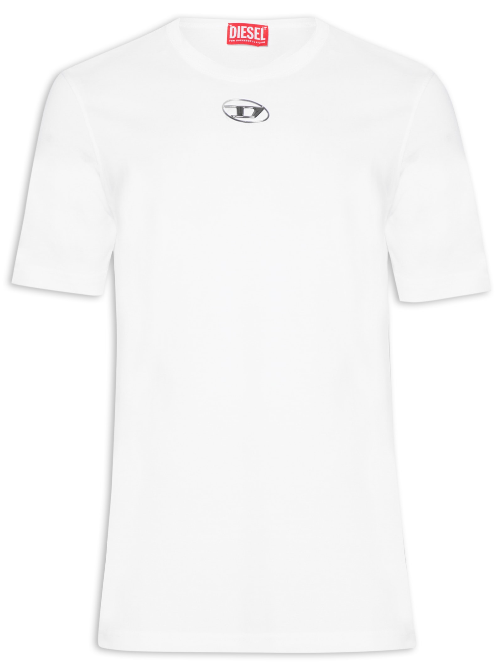 Camiseta Masculina T-Just-OD Com Logo Injetado Branco Diesel