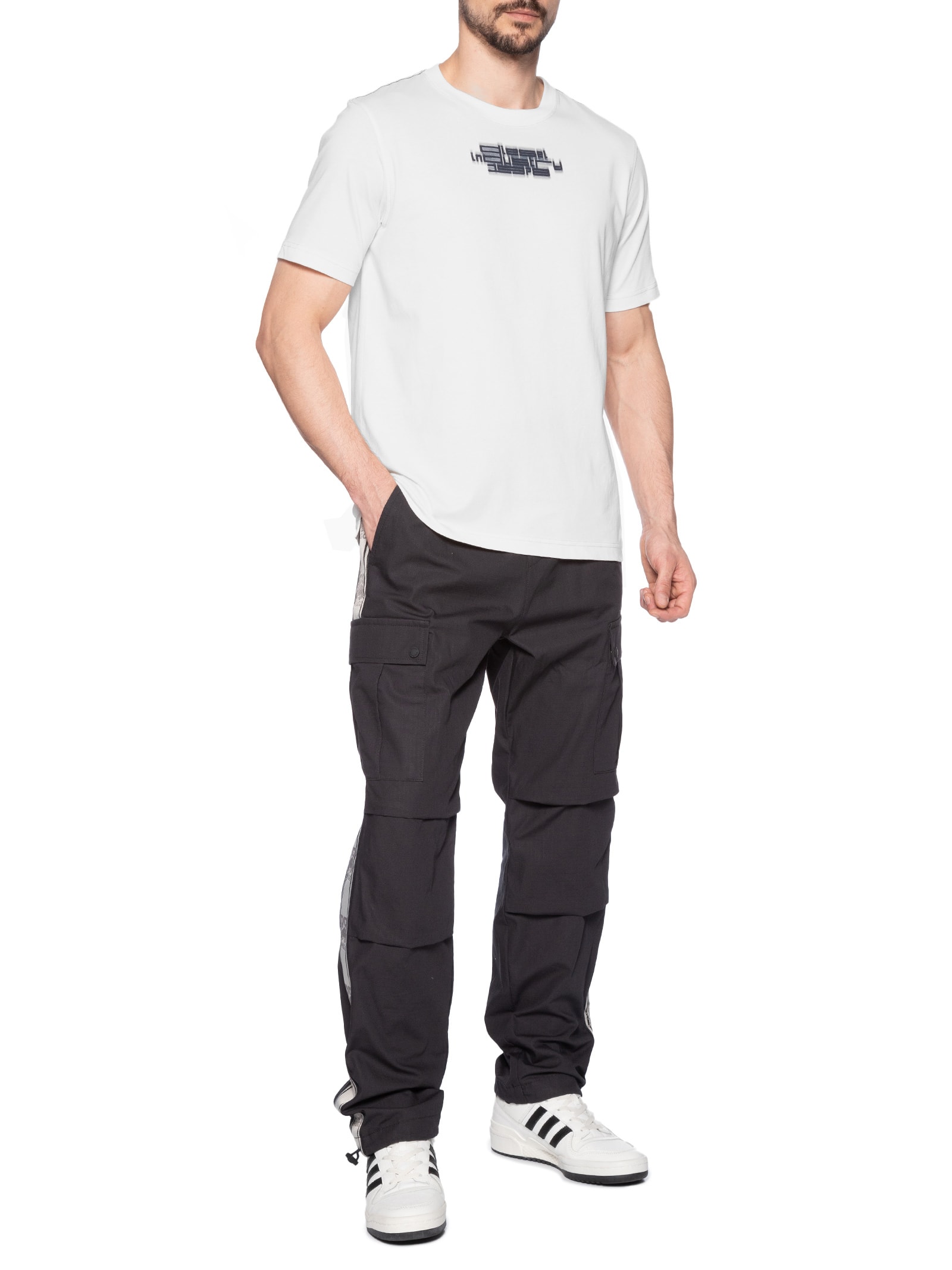 Camiseta Masculina T-just-slits N6 Maglietta Branco Diesel
