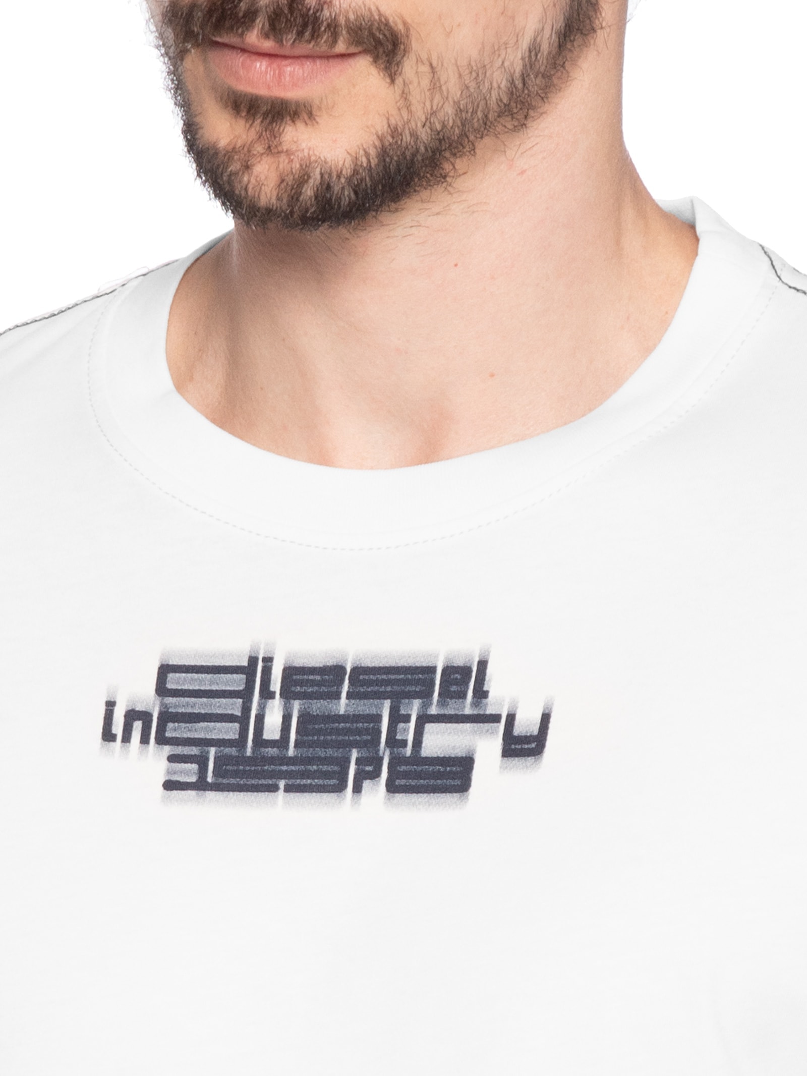 Camiseta Masculina T-just-slits N6 Maglietta Branco Diesel