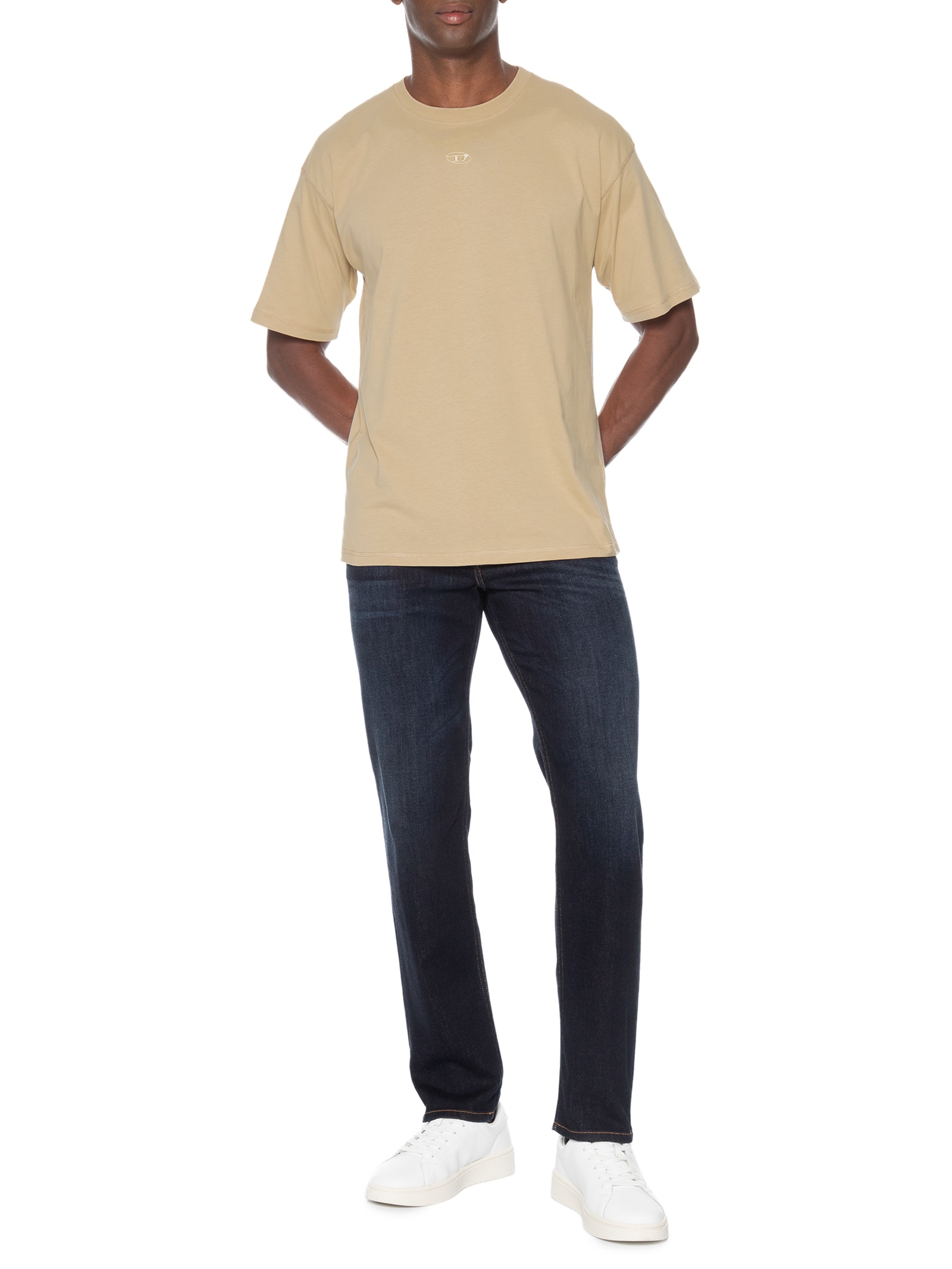 Camiseta Masculina T-Lucien-Ihbi Bege Diesel