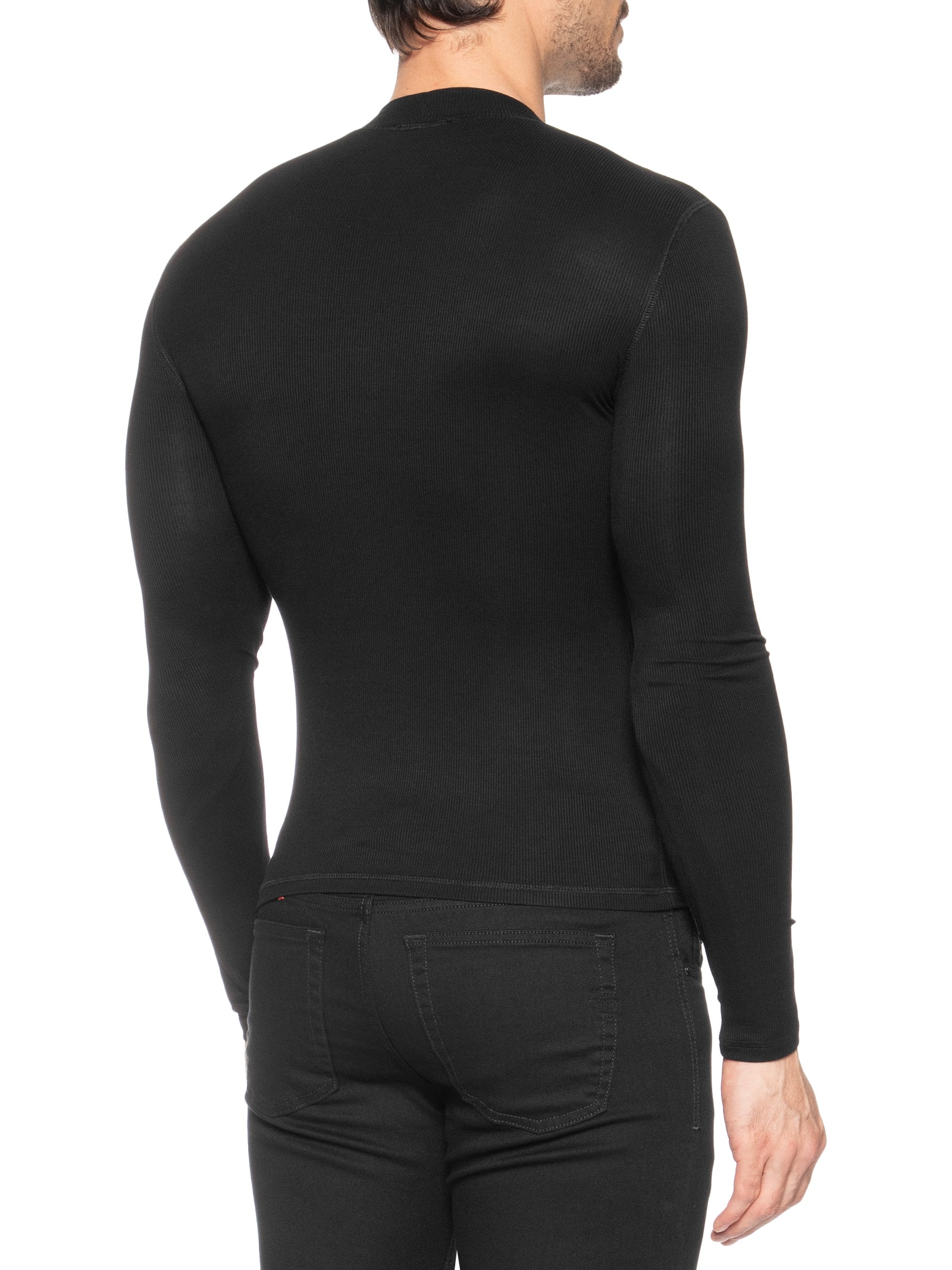 Camiseta Masculina T-Mokky-ls-Microdiv Preto Diesel