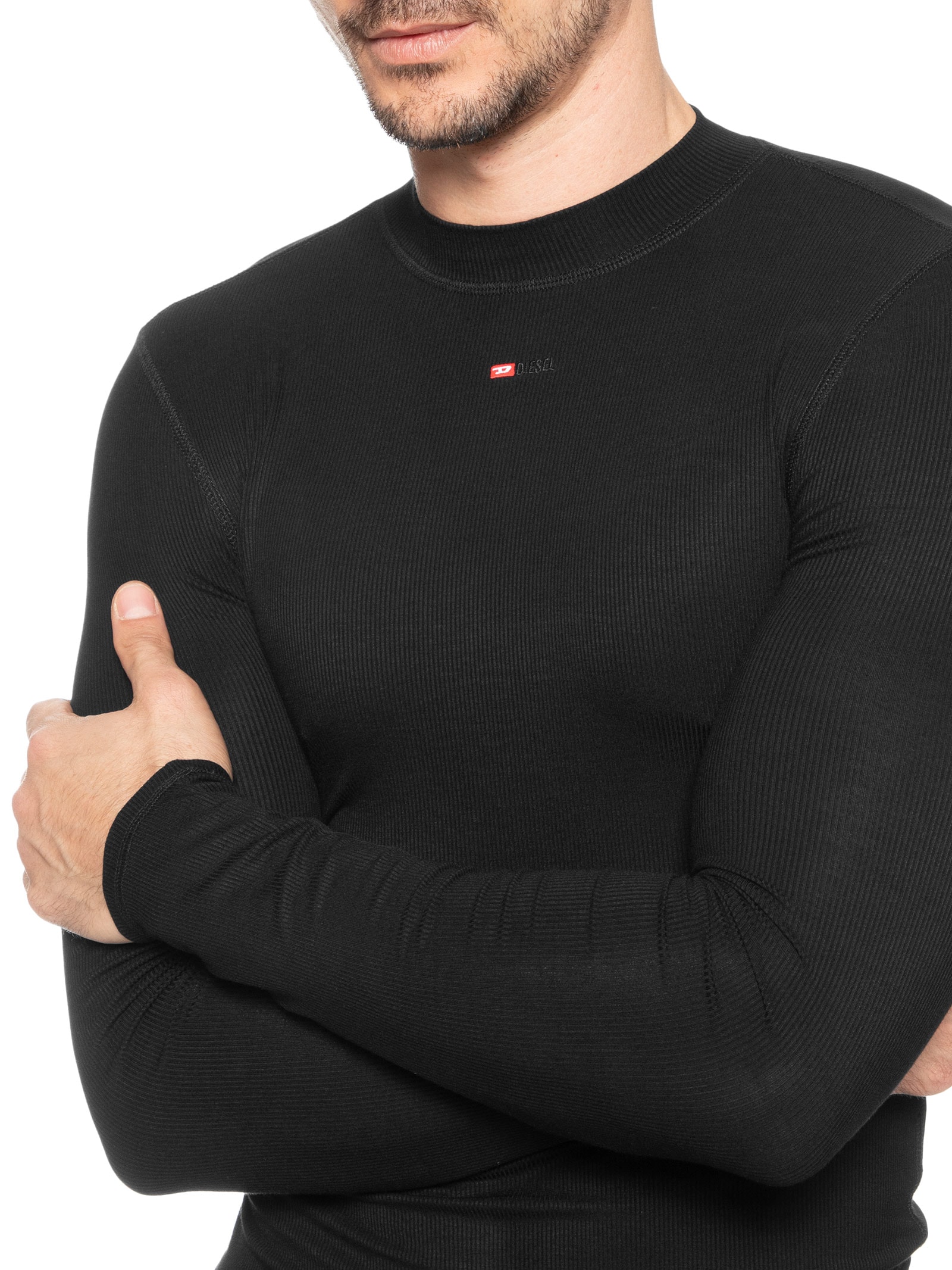 Camiseta Masculina T-Mokky-ls-Microdiv Preto Diesel