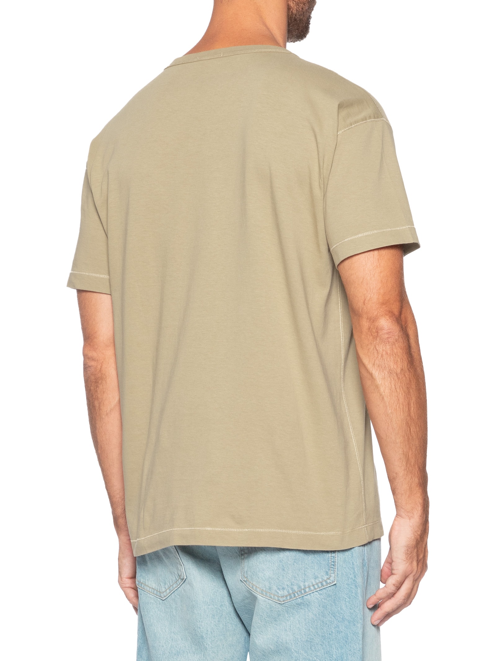 normページ Camiseta Masculina T-Norm-Iod - Bege - Diesel