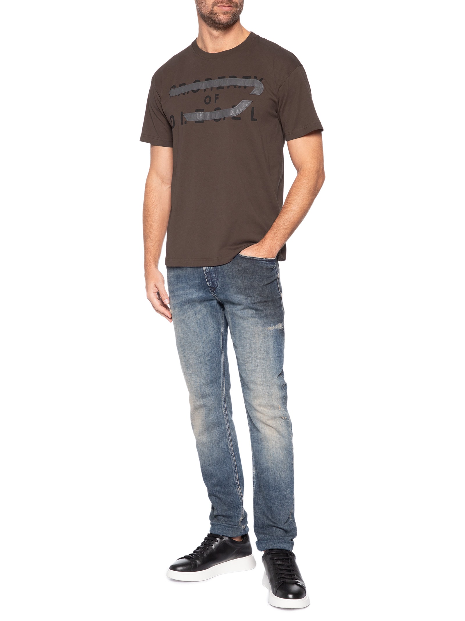 Camiseta Masculina T-Norm- V11 – Marrom Diesel