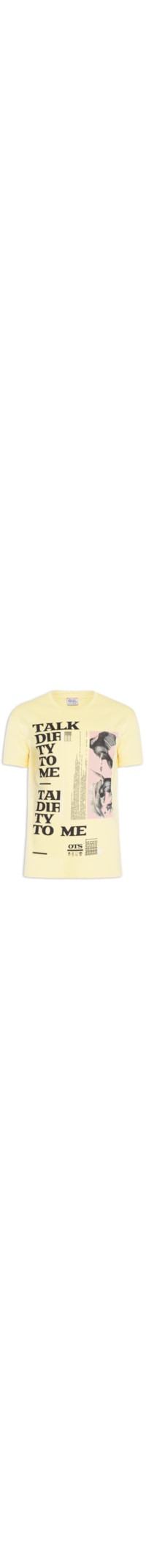 Camiseta Masculina Talk Dirty To Me - Amarelo