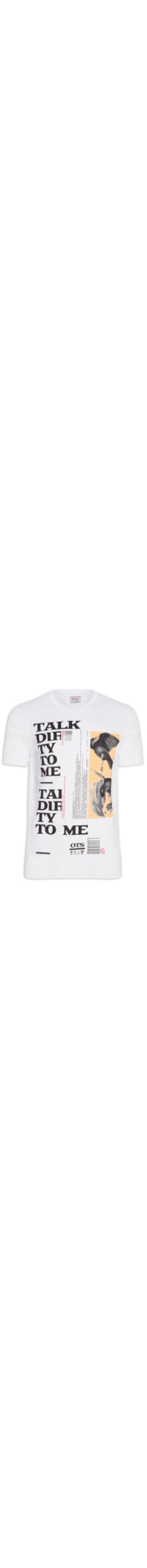 Camiseta Masculina Talk Dirty To Me - Branco