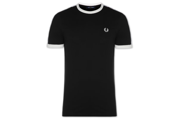Camiseta Masculina Taped Ringer - Preto