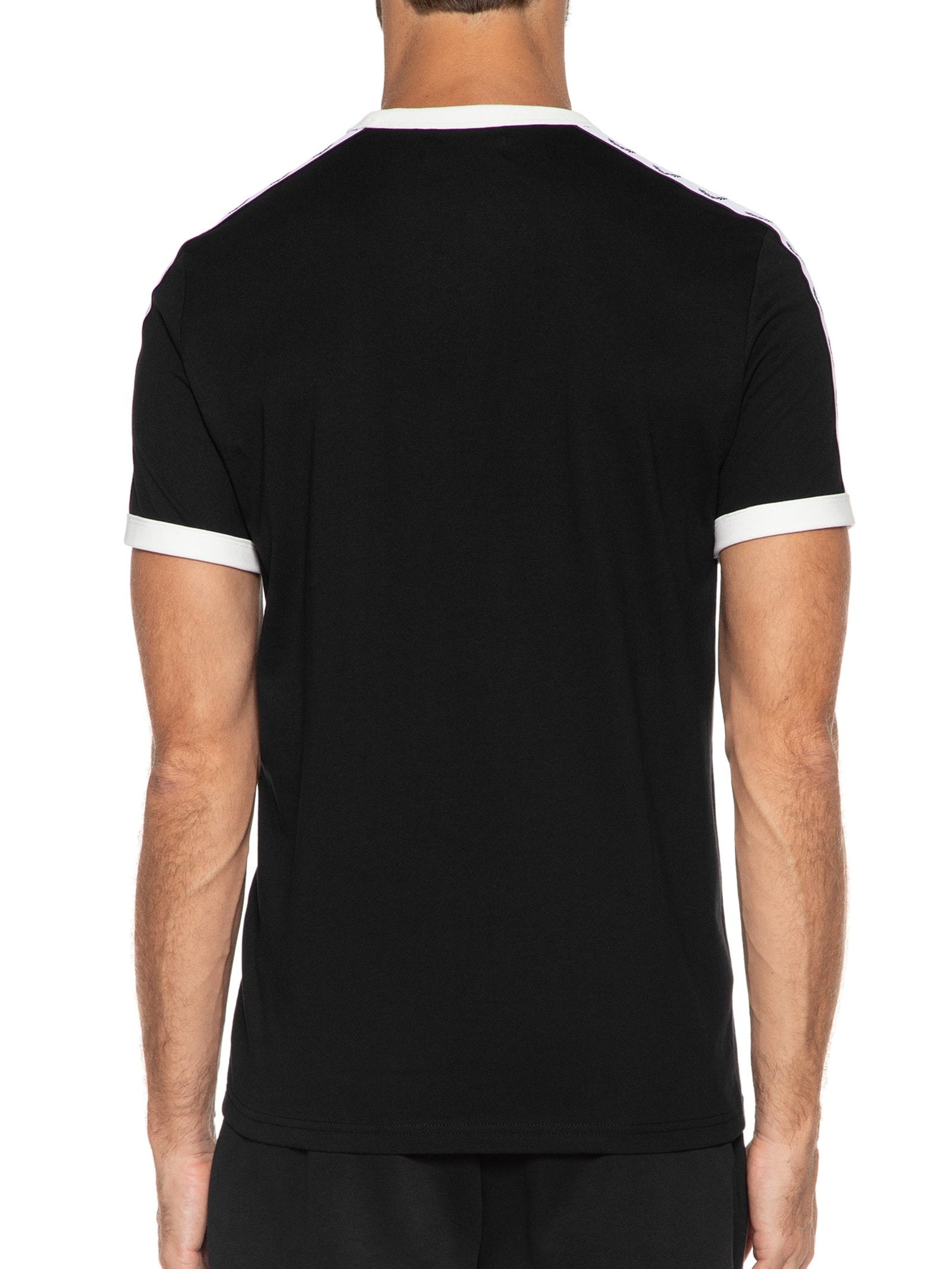 Camiseta Masculina Taped Ringer Preto Fred Perry