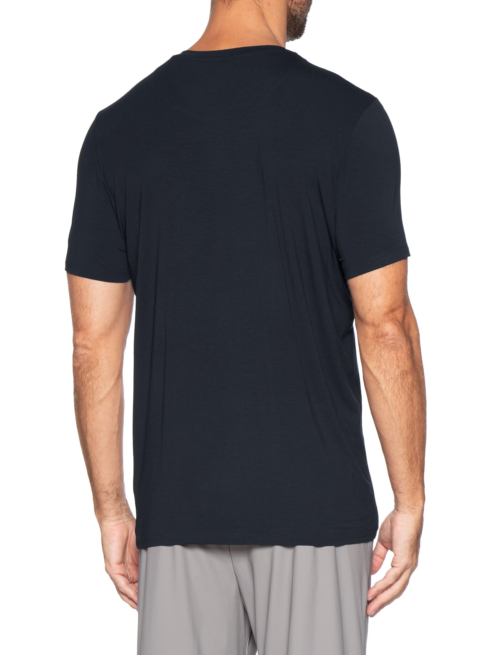 Camiseta Masculina Tecnológica Modal Move Azul Oficina Reserva