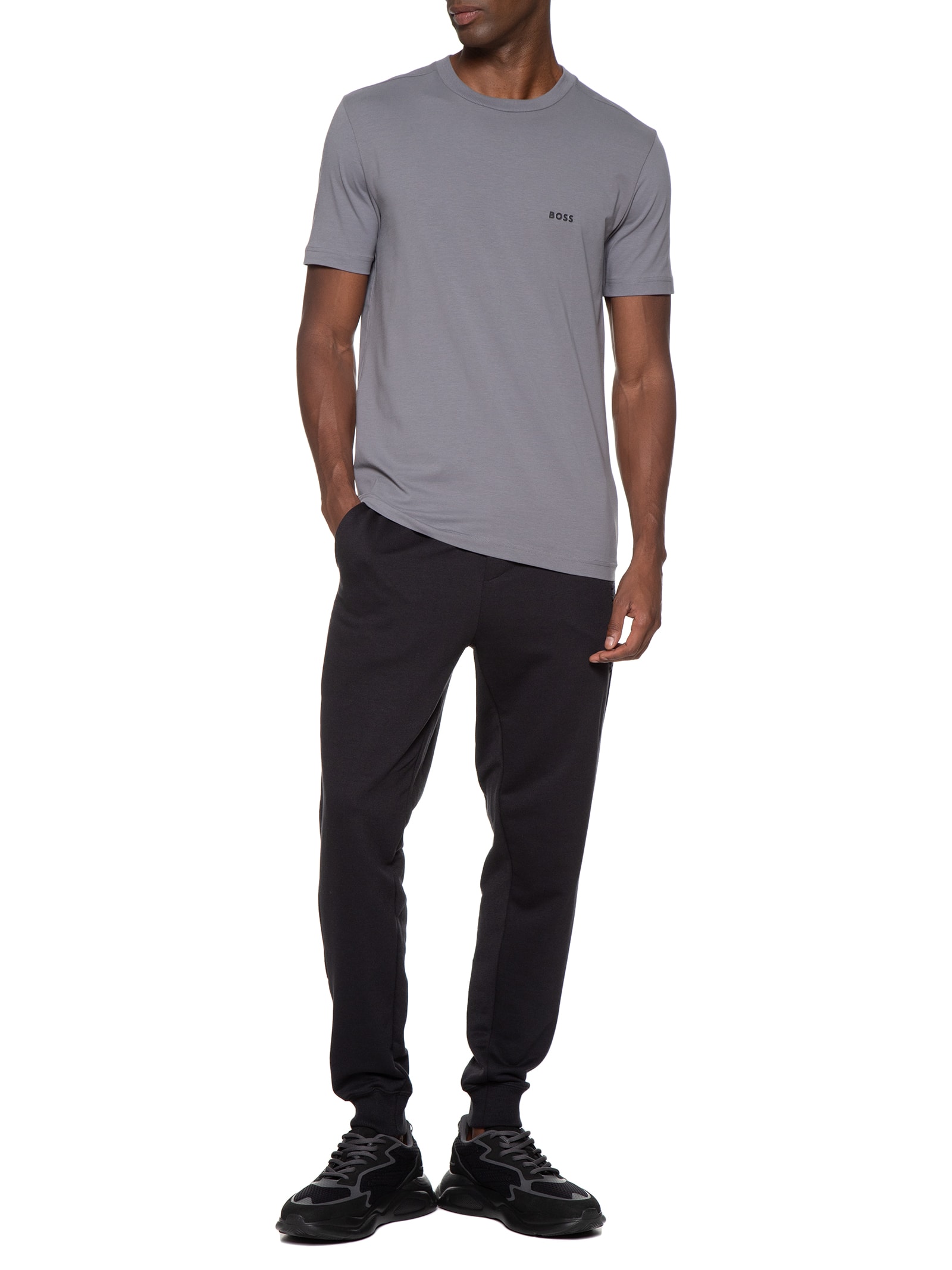 Camiseta Masculina Tee Bege  Boss