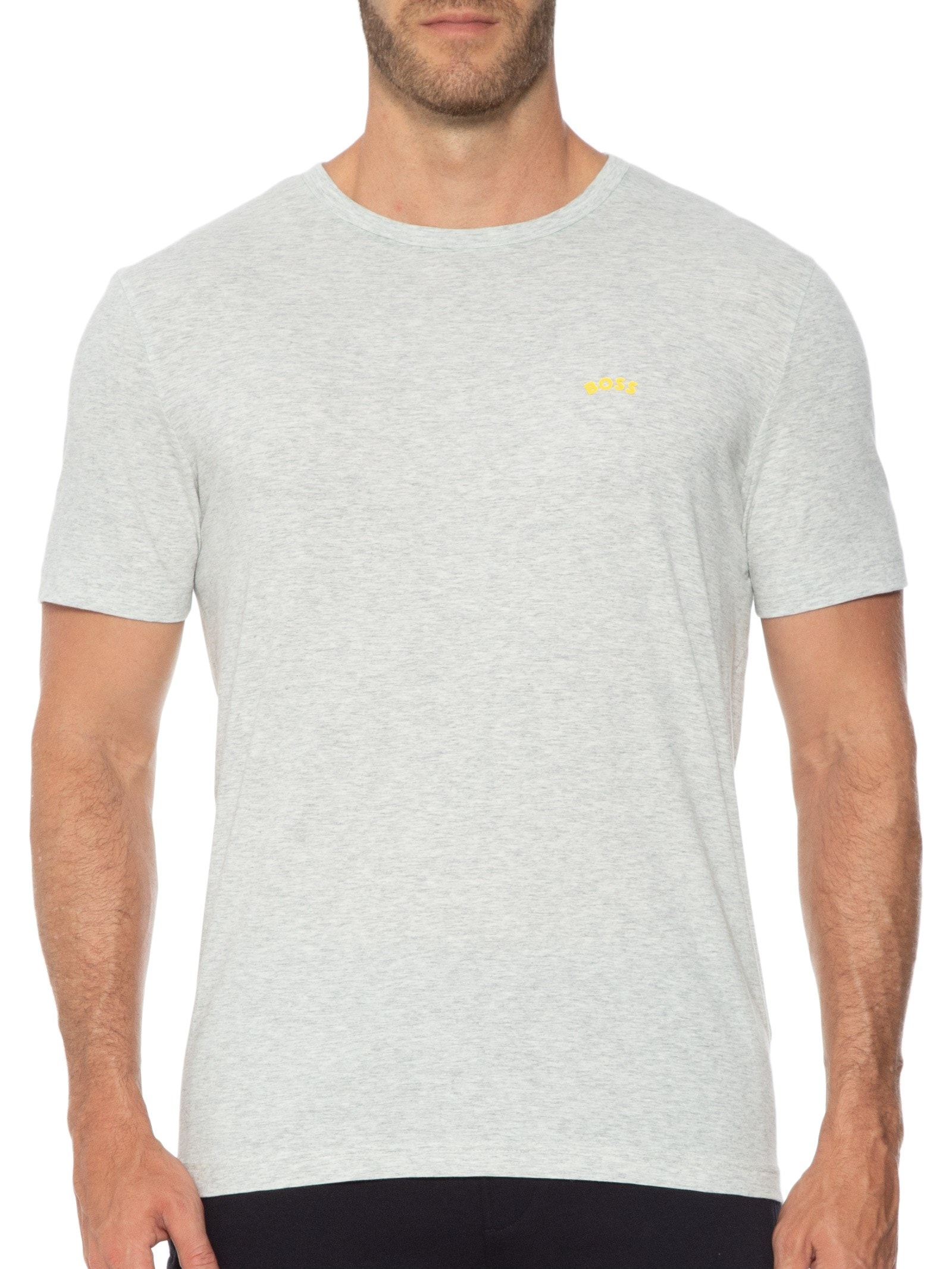 Camiseta Masculina Tee Curved Cinza Boss