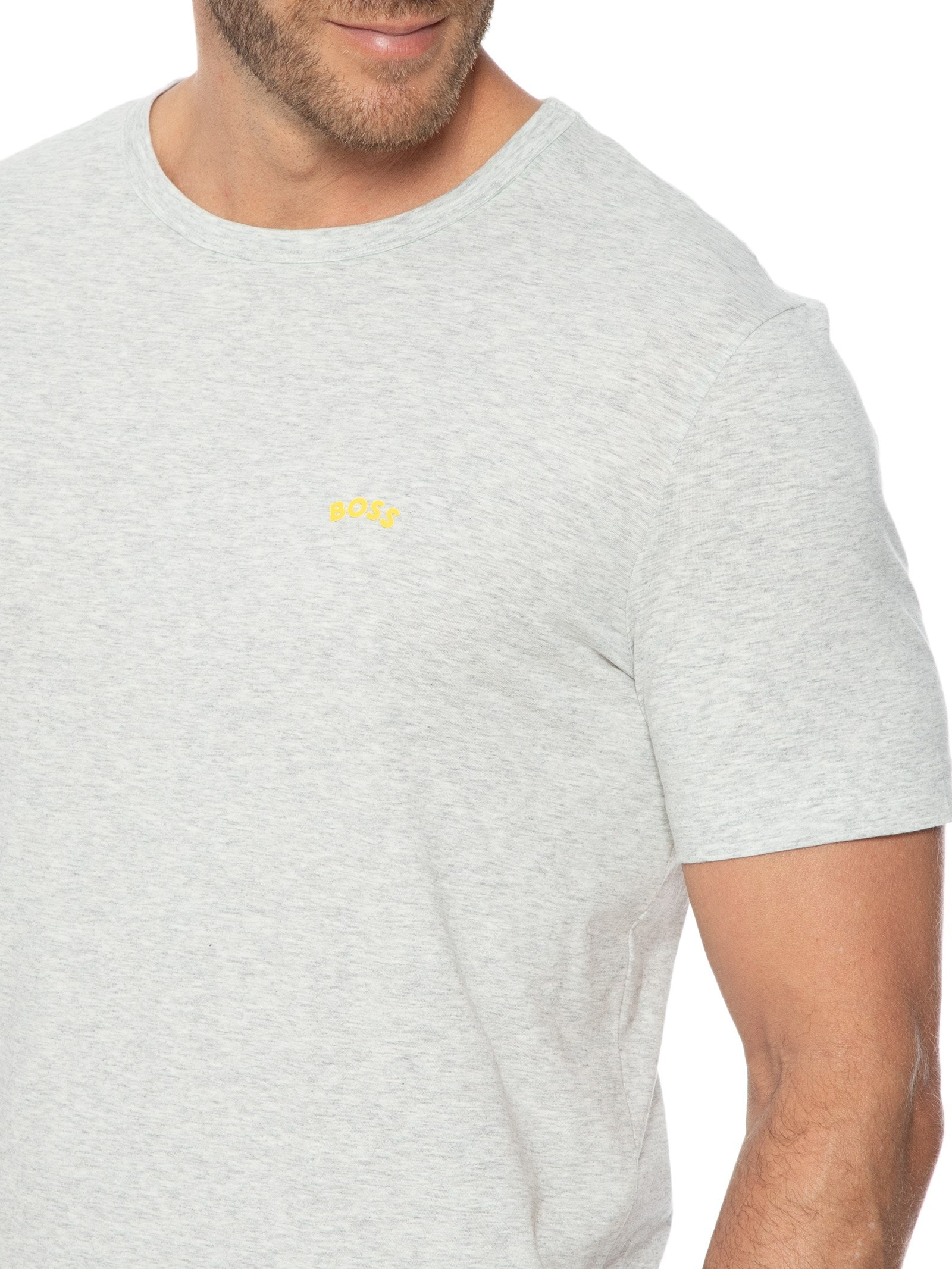 Camiseta Masculina Tee Curved Cinza Boss