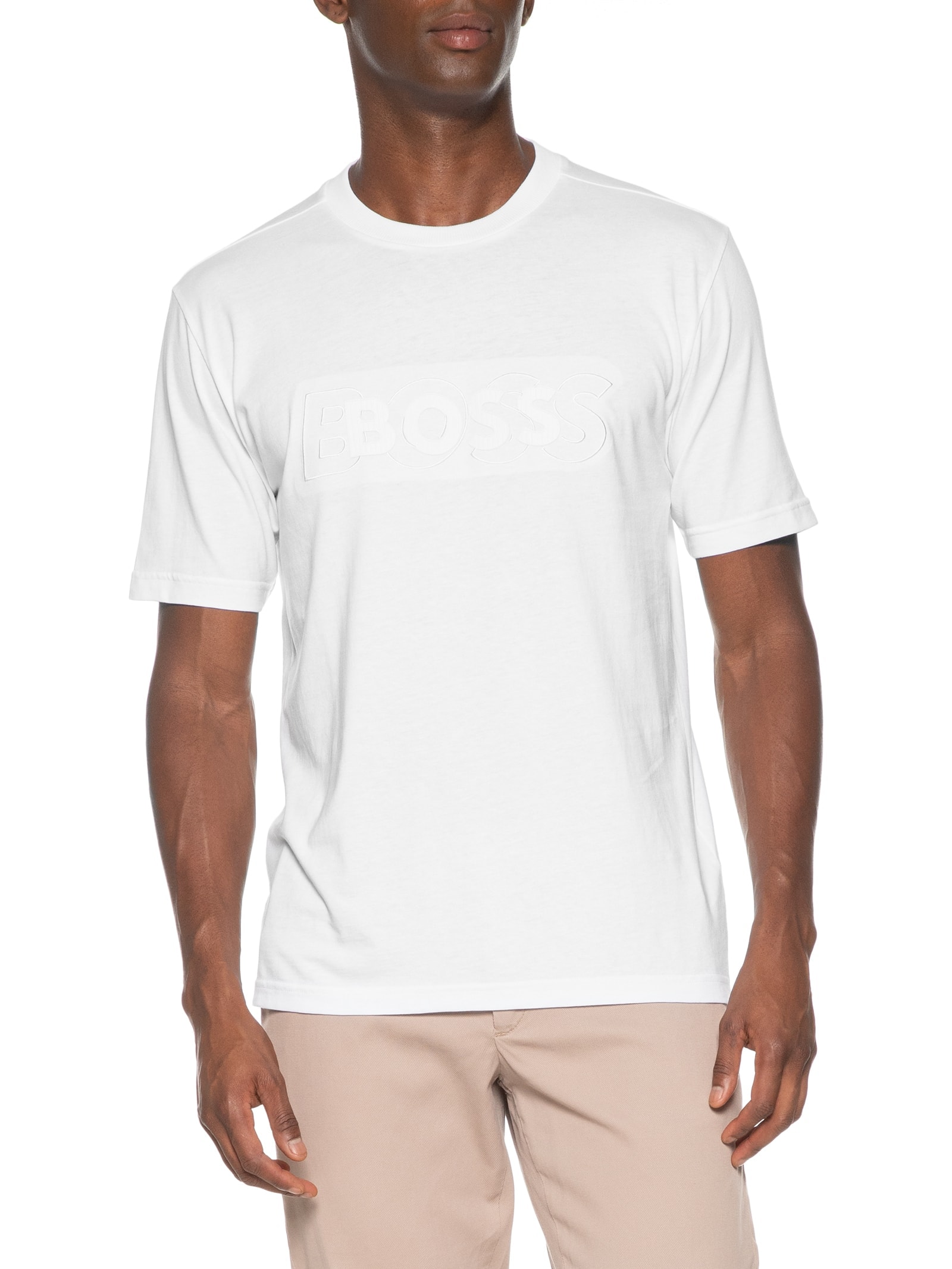 Camiseta Masculina Tee Dropneedle Branco Boss