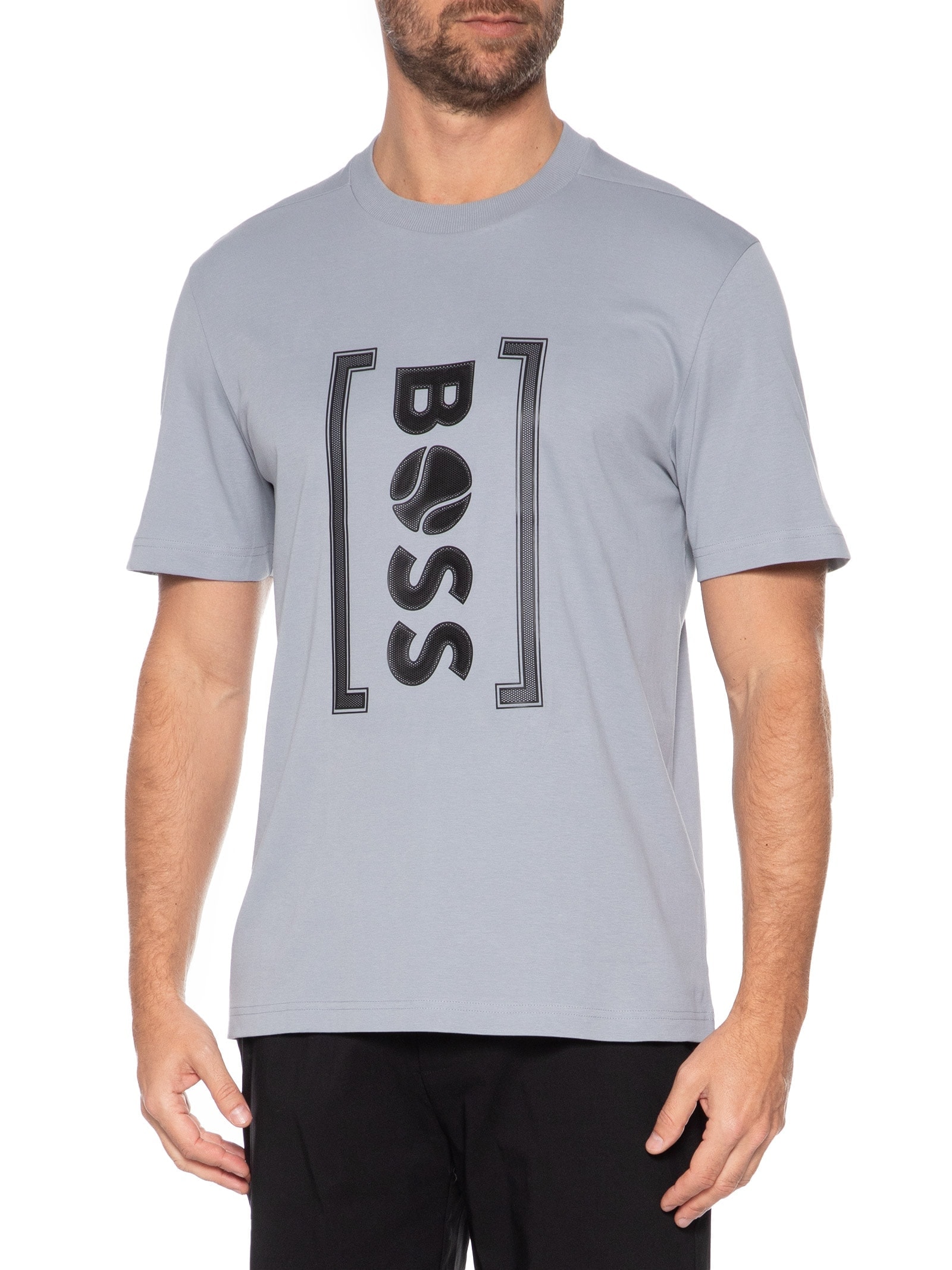 Camiseta Masculina Tee Iconic TL-01 Cinza Boss