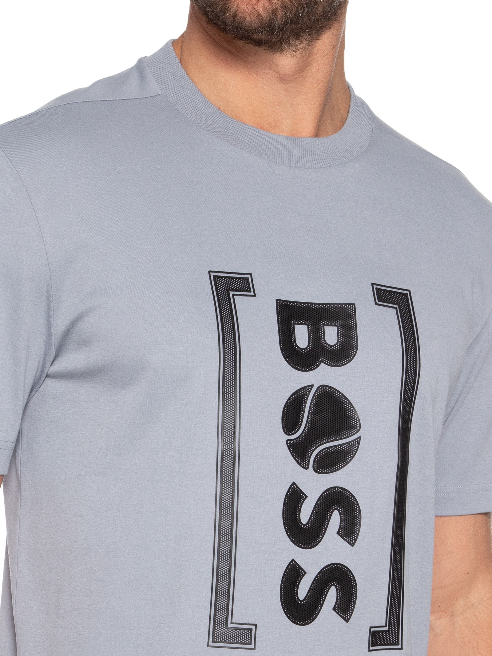 Camiseta Masculina Tee Iconic TL-01 Cinza Boss