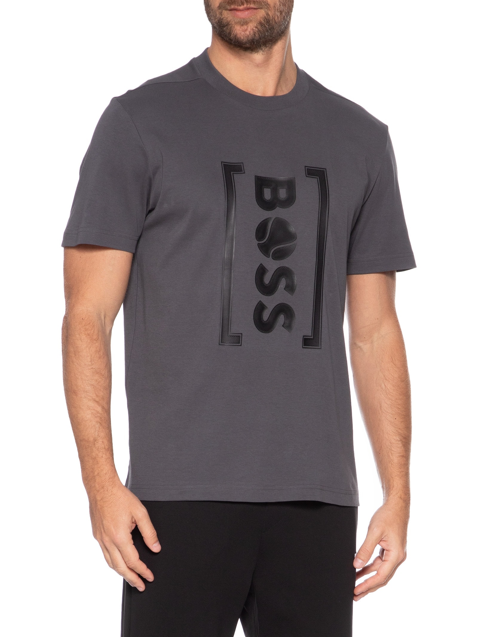 Camiseta Masculina Tee Iconic TL-01 - Cinza - Boss