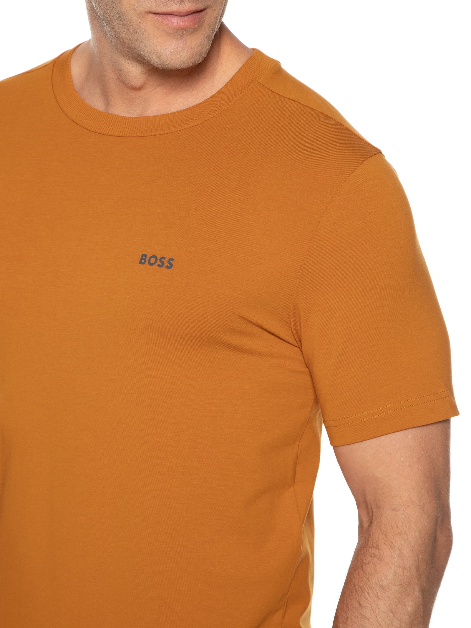 Camiseta Masculina Tee Laranja Boss