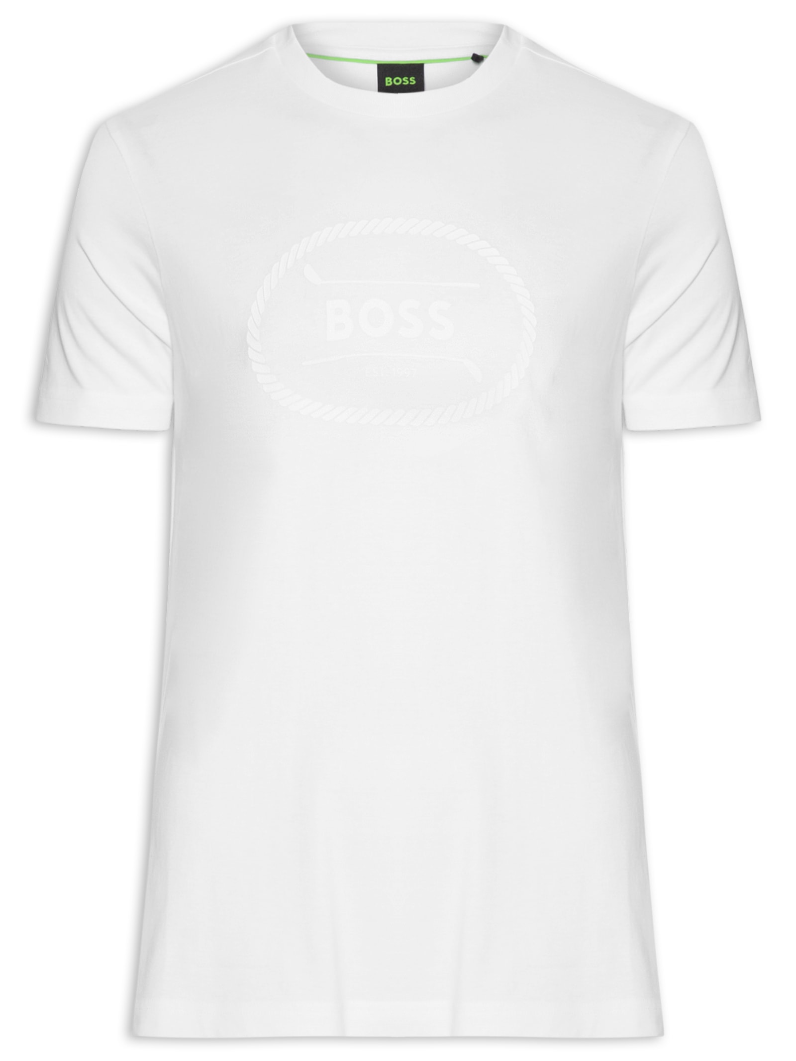 Camiseta Masculina Tee Logo Heritage Branco Boss