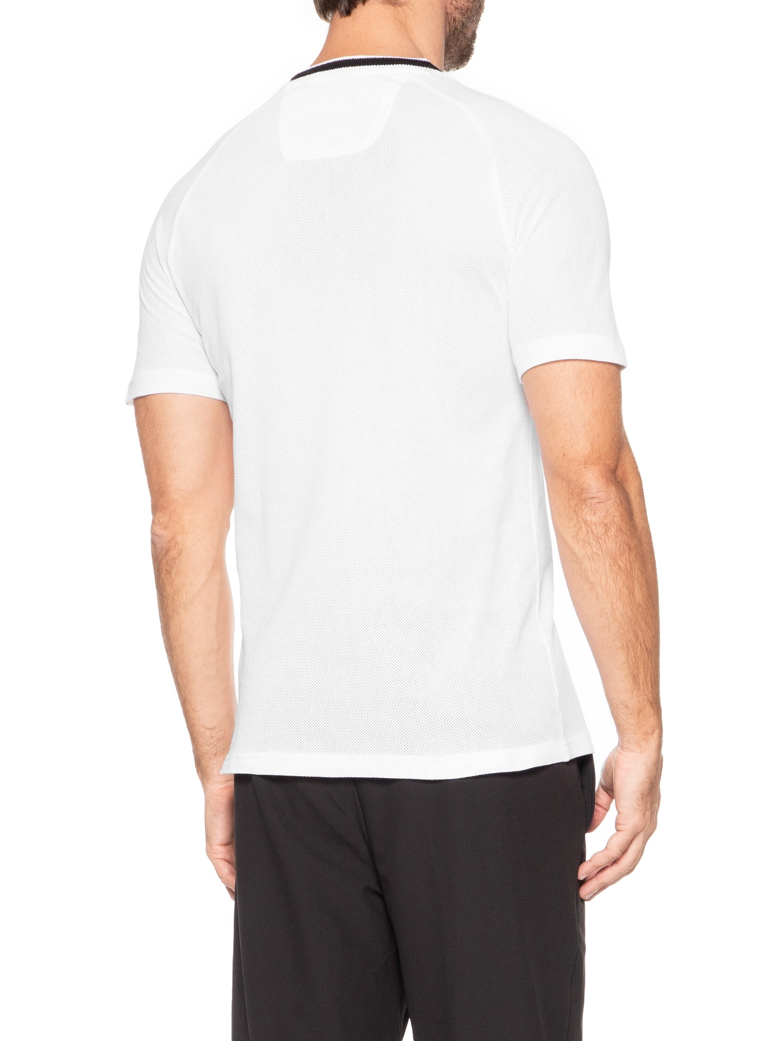 Camiseta Masculina Tee Mesh Heritage Branco Boss