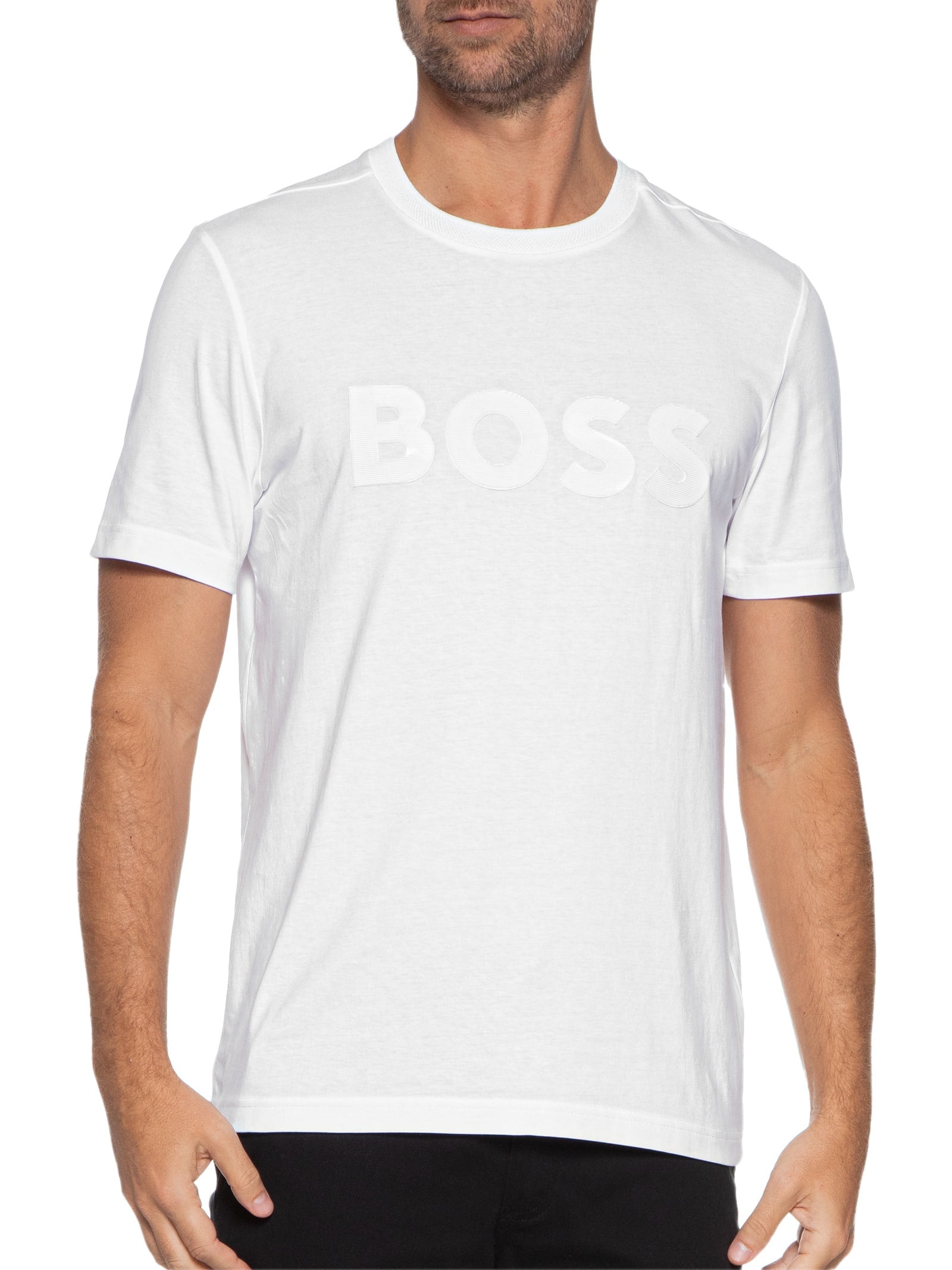 Camiseta Masculina Tee Mirror 2 Branco Boss