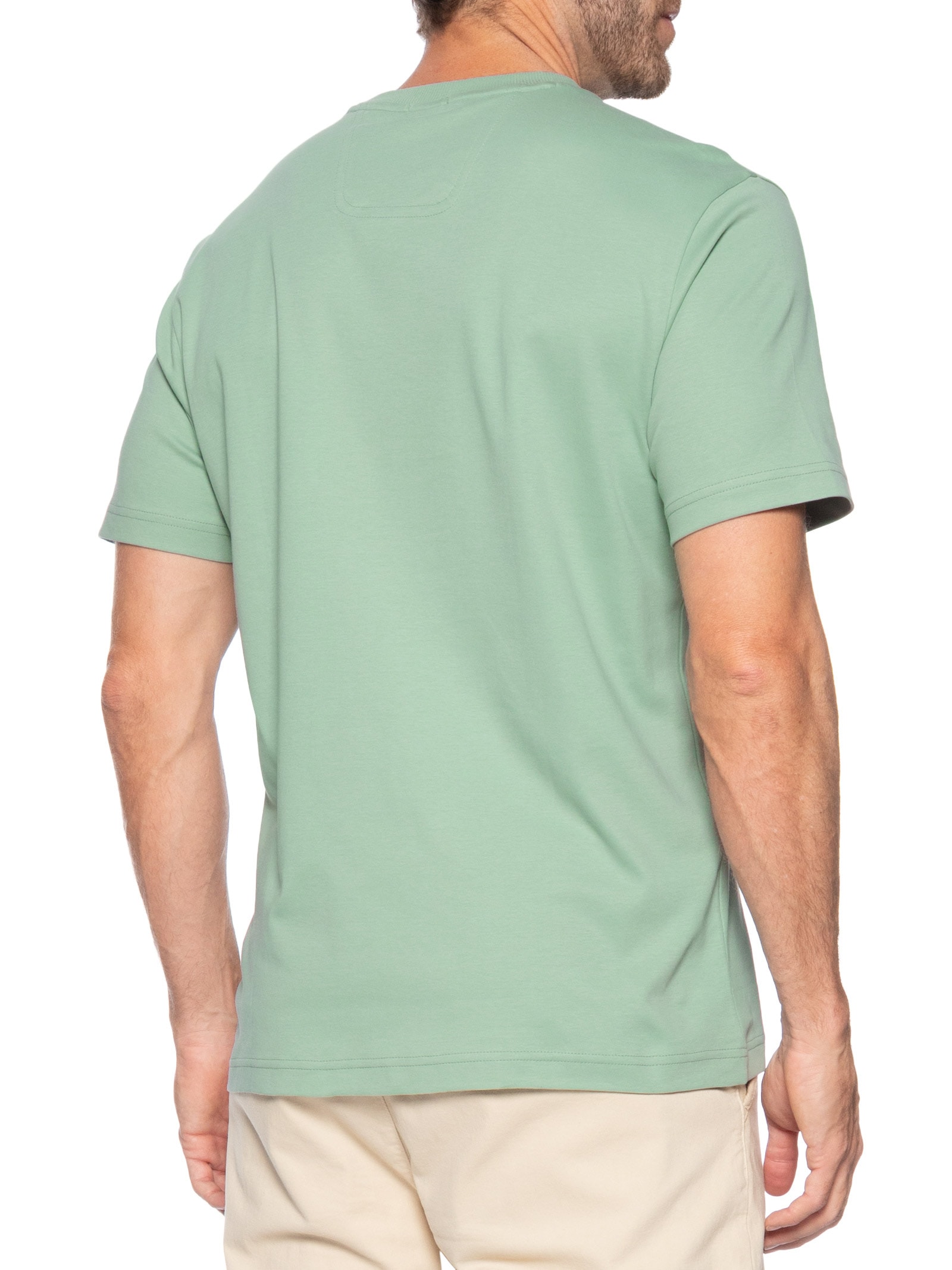 Camiseta Masculina Tee Print Striped Verde Boss