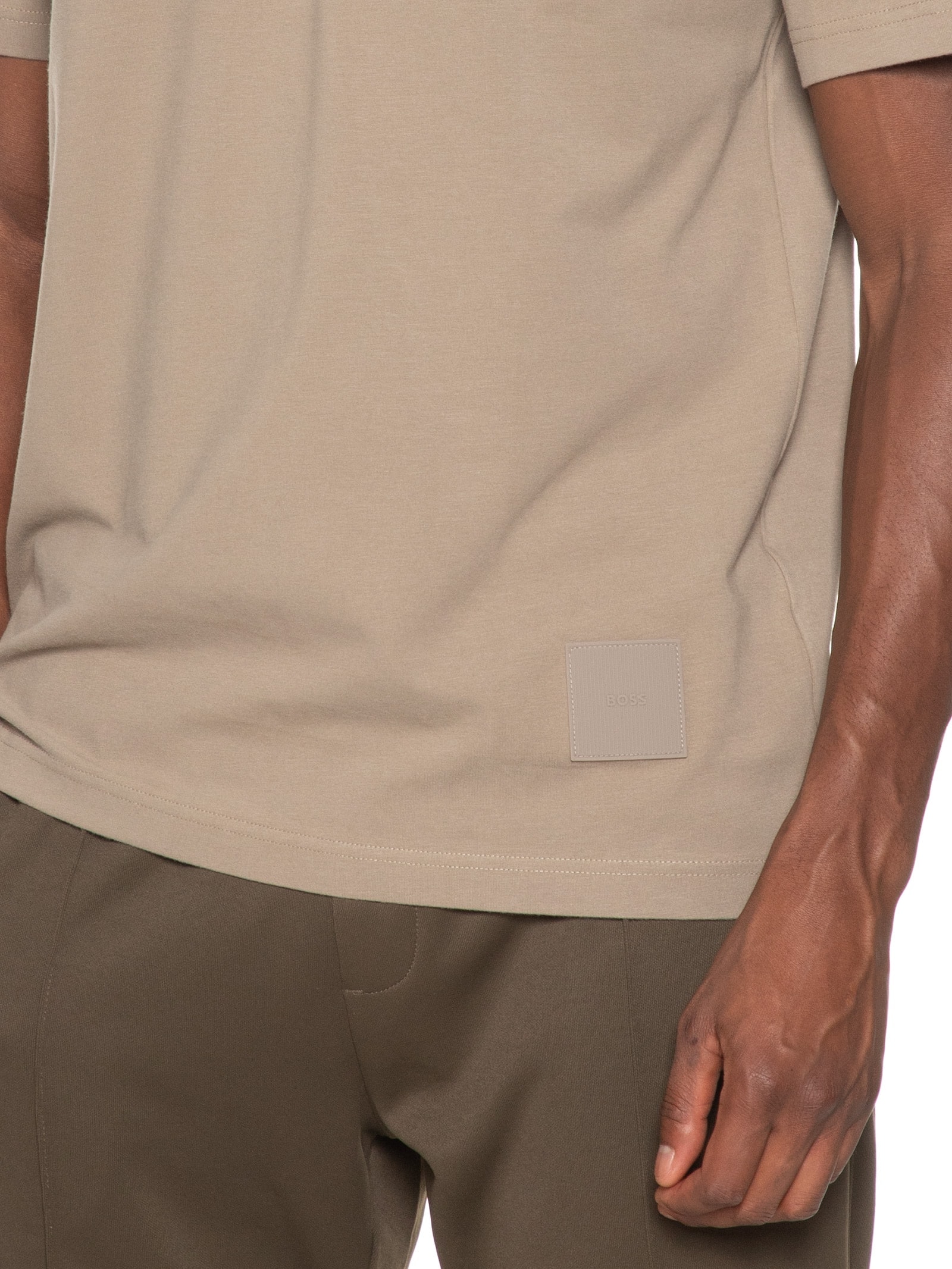 Camiseta Masculina Tee Suede Verde Boss