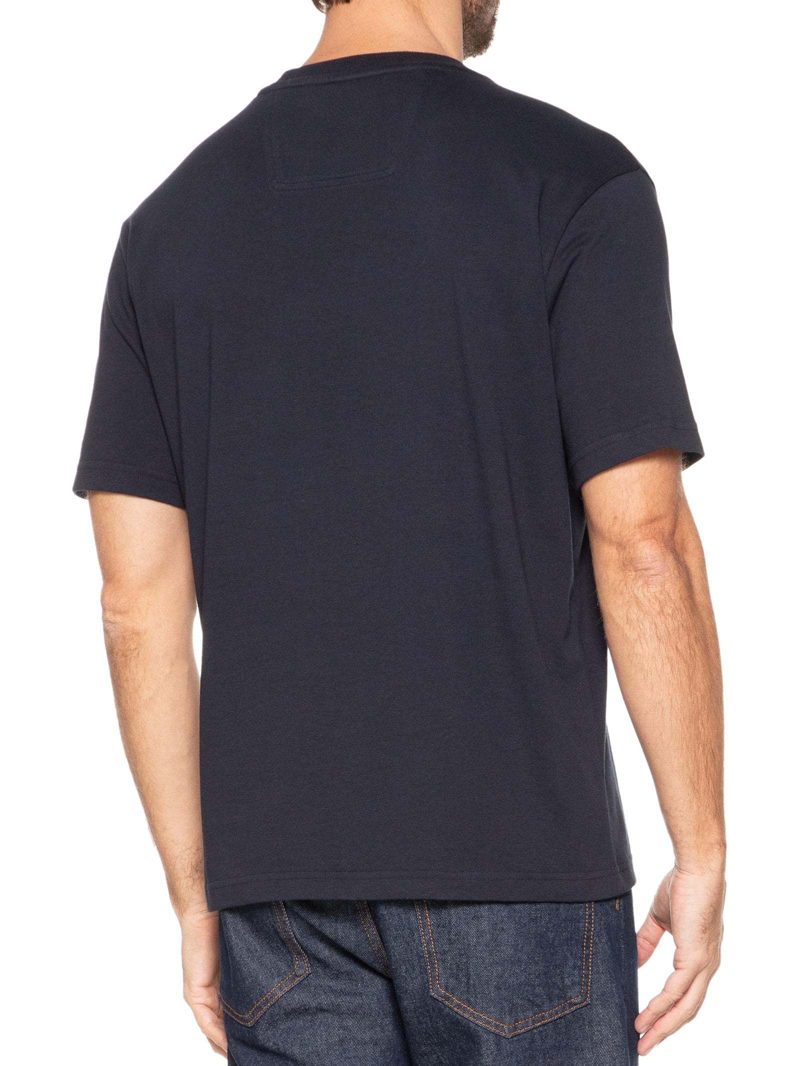 Camiseta Masculina Tee Tape Hj Azul Boss