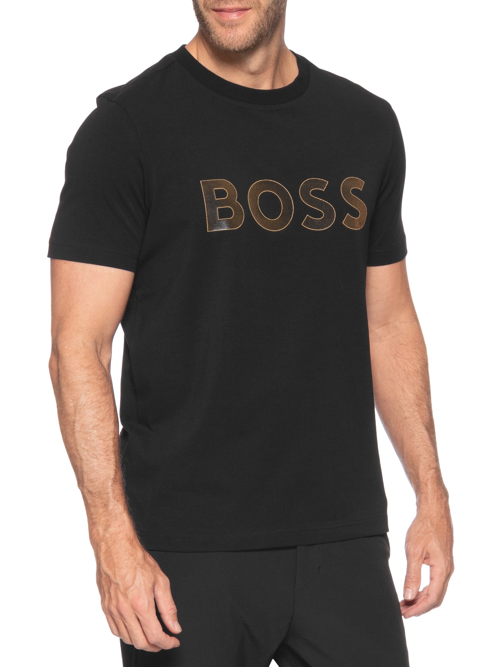 Camiseta Masculina Tee TL Logo Preto Boss