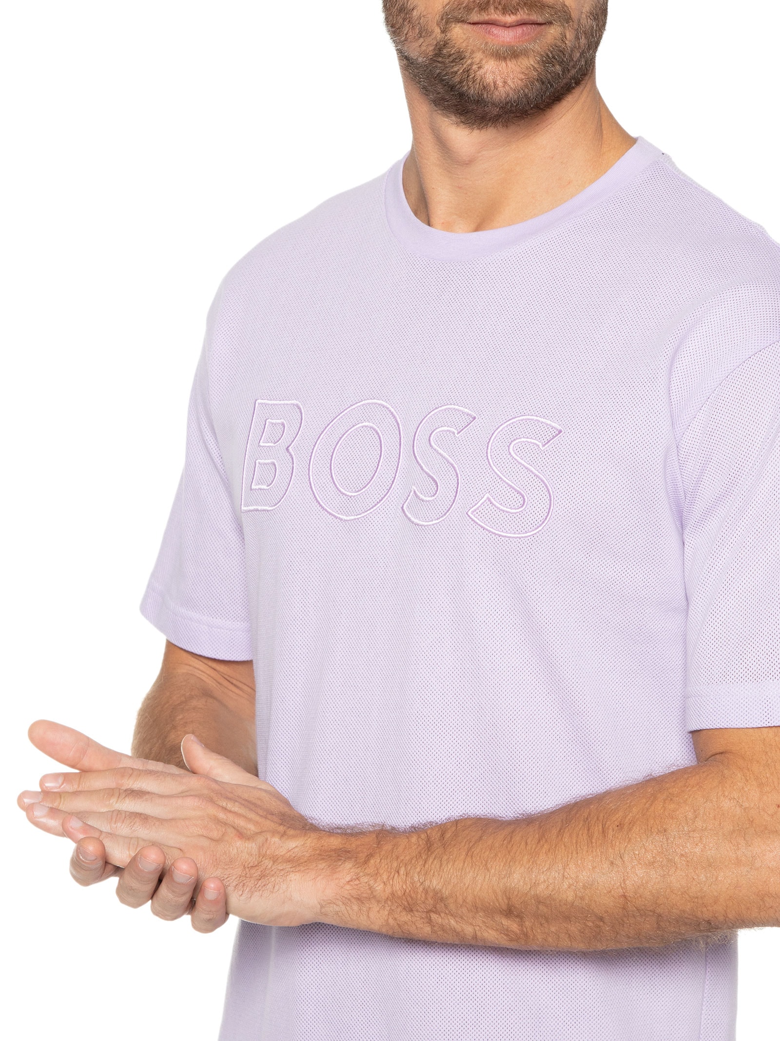 Camiseta Masculina Teecomfort Lilás Boss