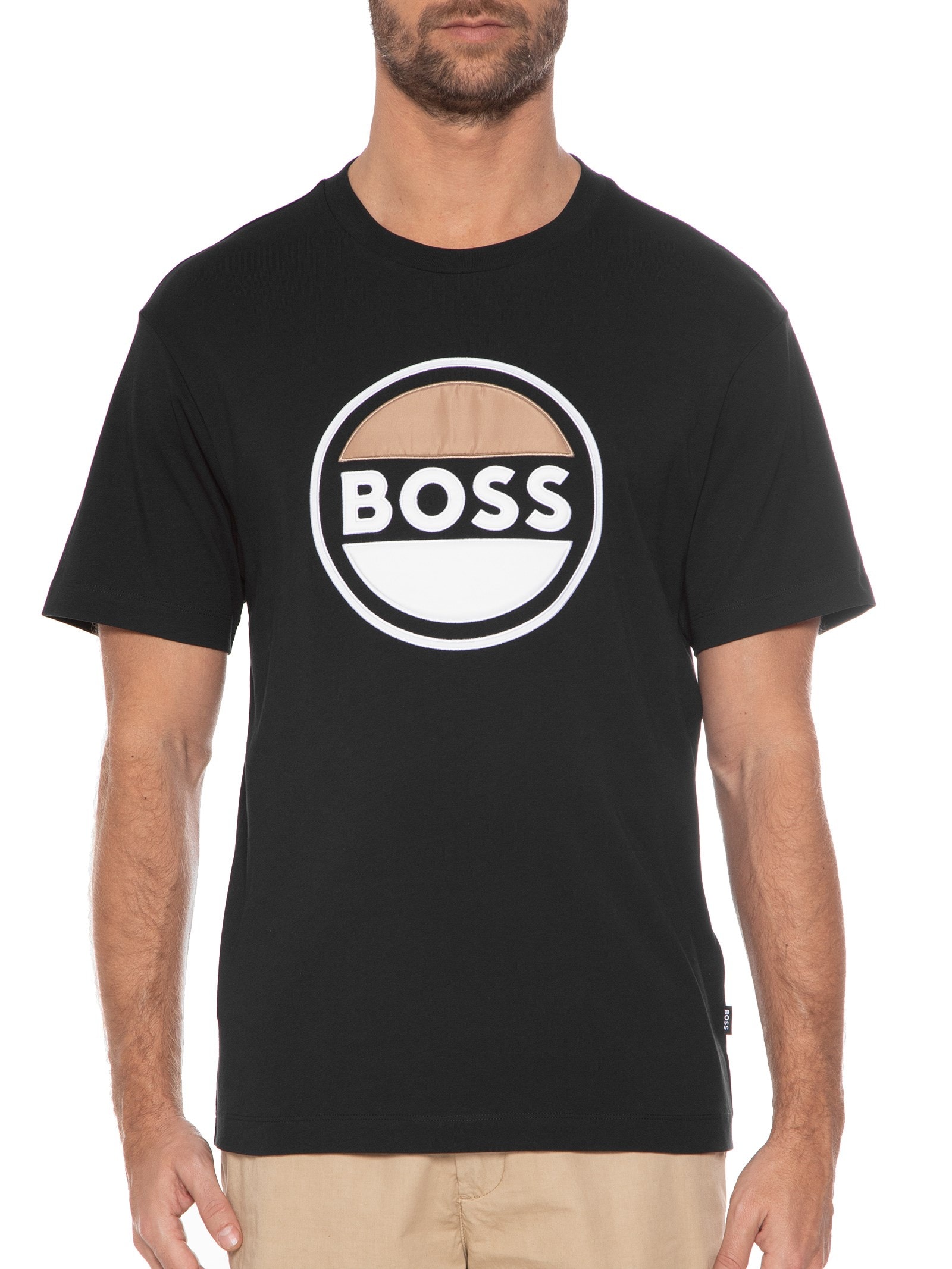 Camiseta Masculina Tessin Preto Boss